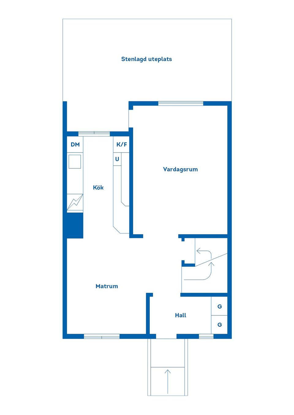 Bostadsrätt, Radhus, Löjtnantsvägen 10F, Olsbacka, Gävle
