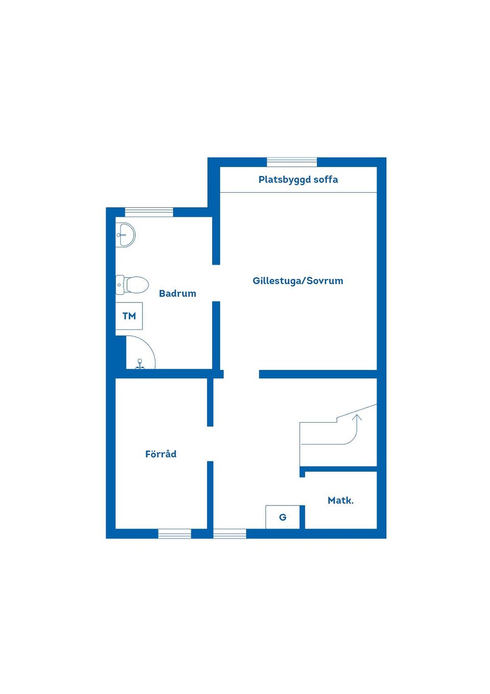 Bostadsrätt, Radhus, Löjtnantsvägen 10F, Olsbacka, Gävle