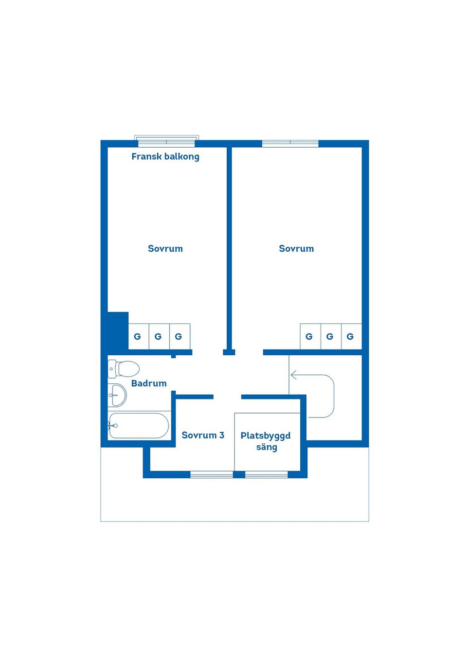 Bostadsrätt, Radhus, Löjtnantsvägen 10F, Olsbacka, Gävle