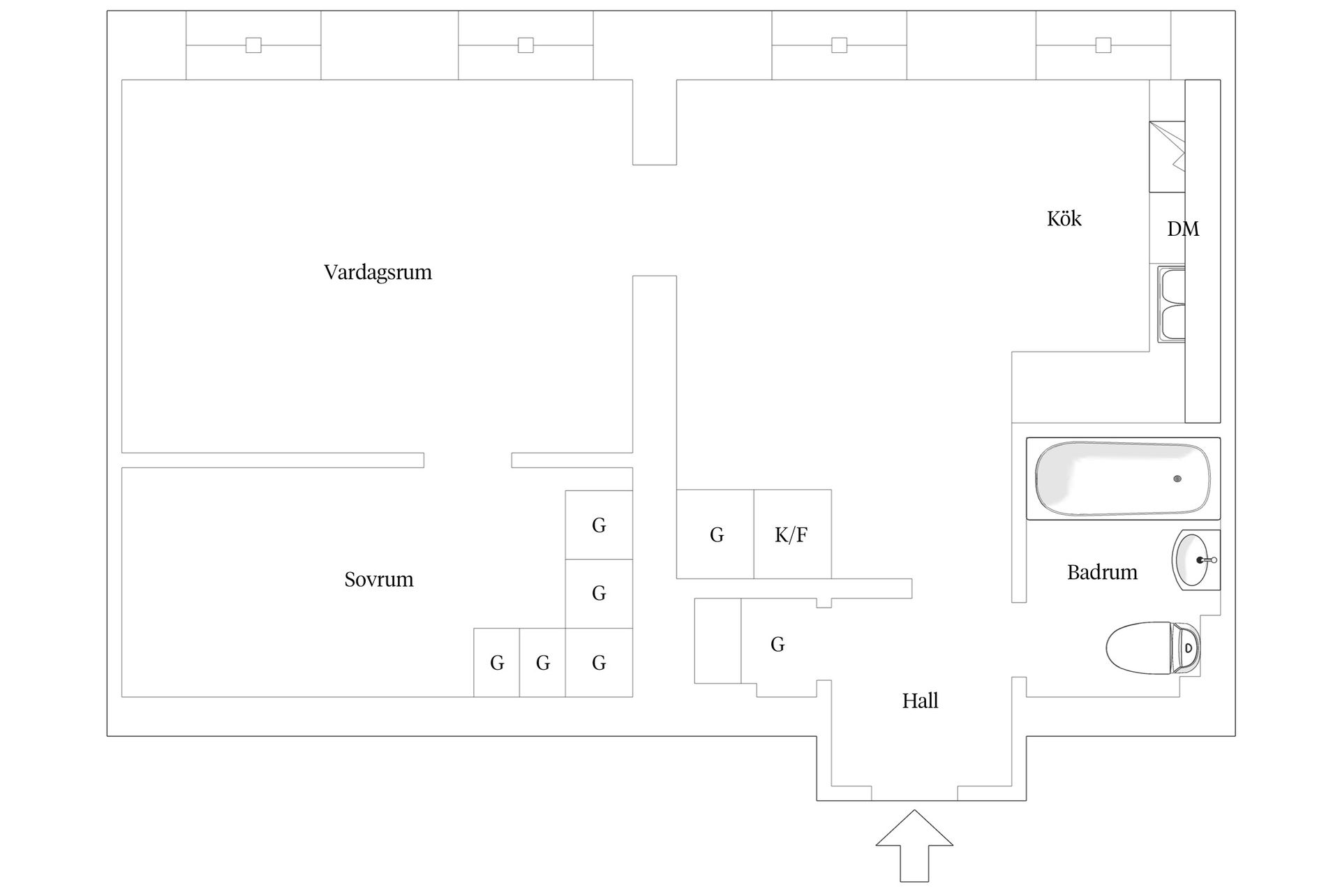 Bostadsrätt, Skånegatan 59, 4 tr, Södermalm Katarina, Stockholm