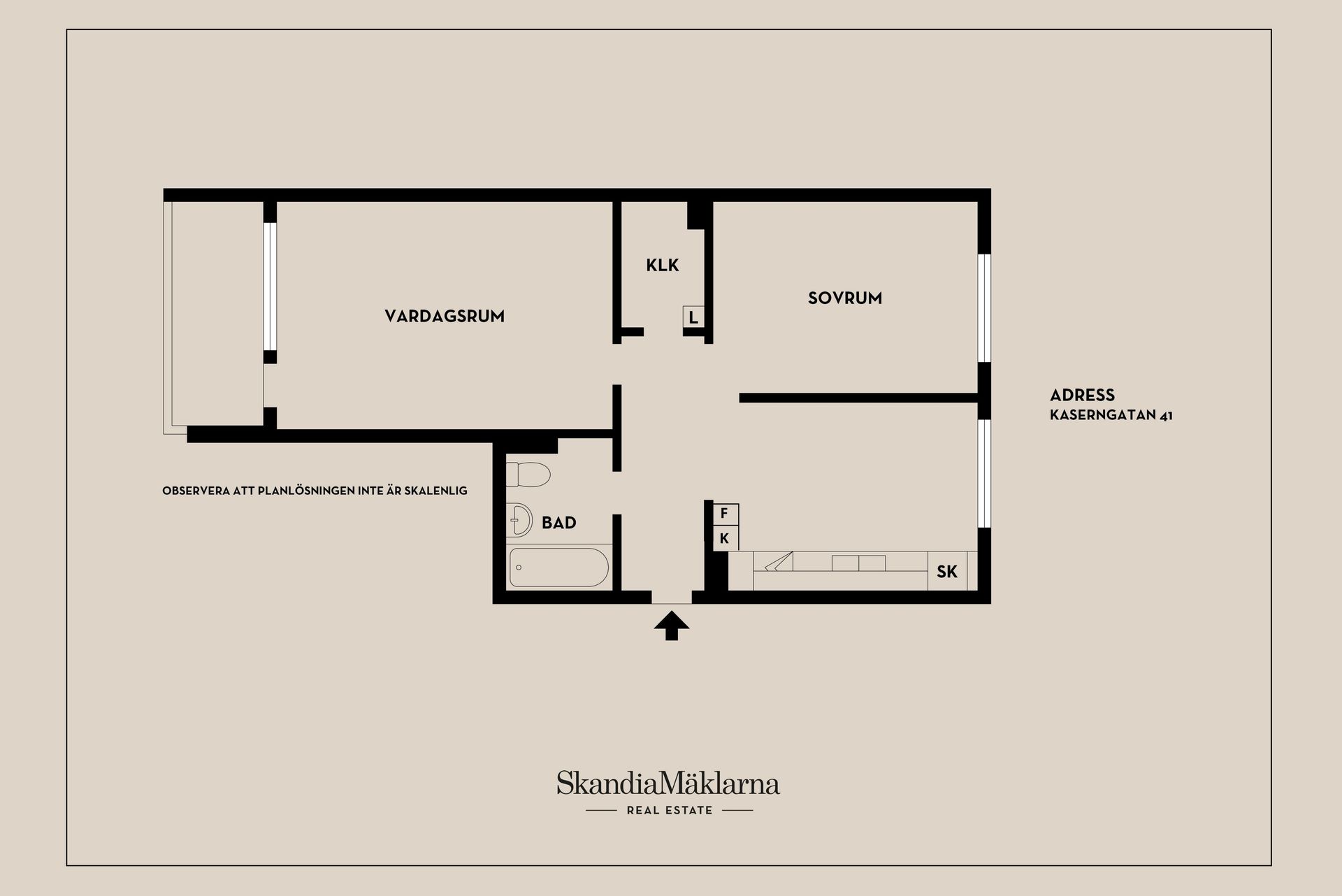 Bostadsrätt, Kaserngatan 41, Viksäng, Västerås