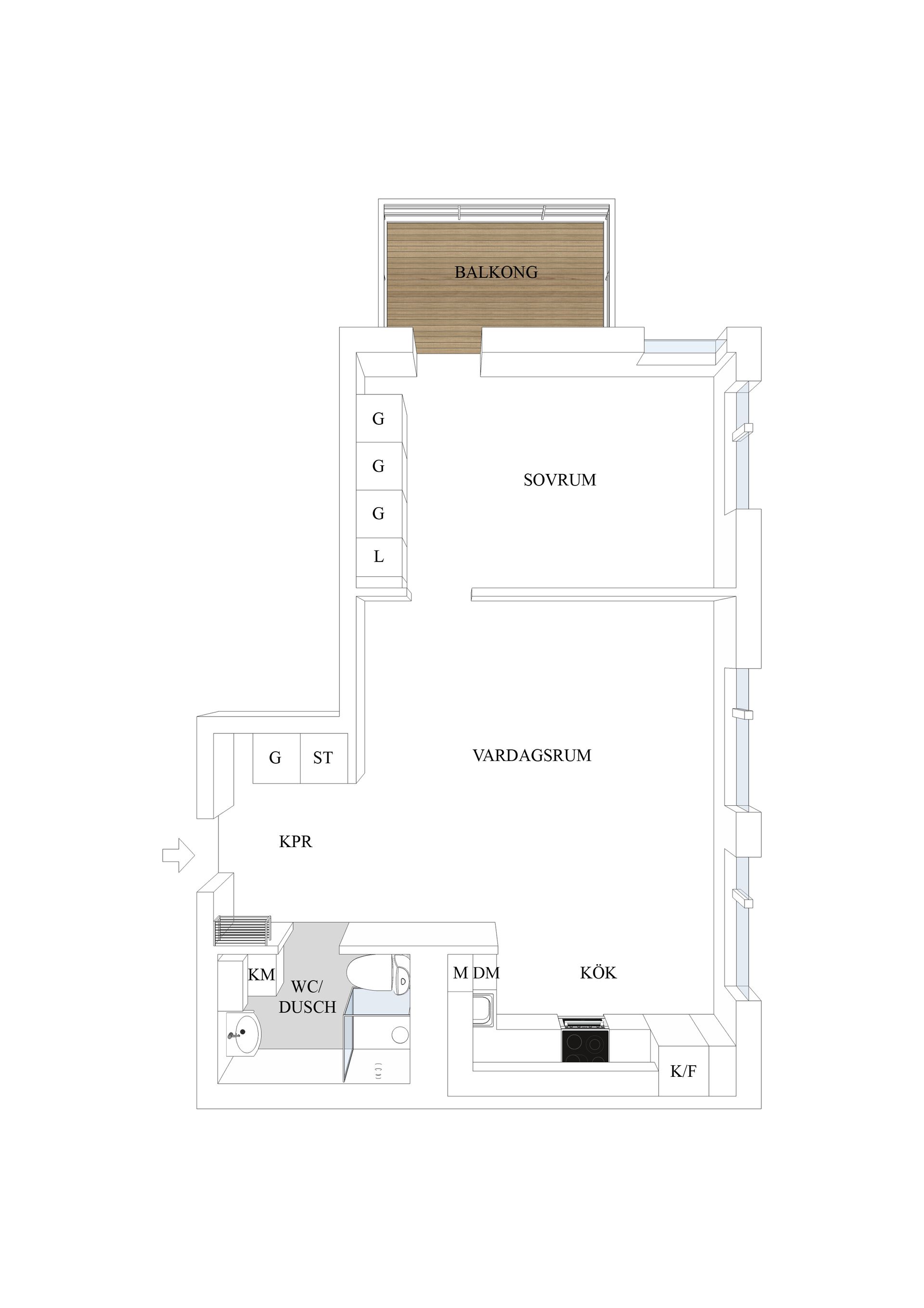 Bostadsrätt, Upplysningens Väg 15, Centrala Väsby, Upplands Väsby