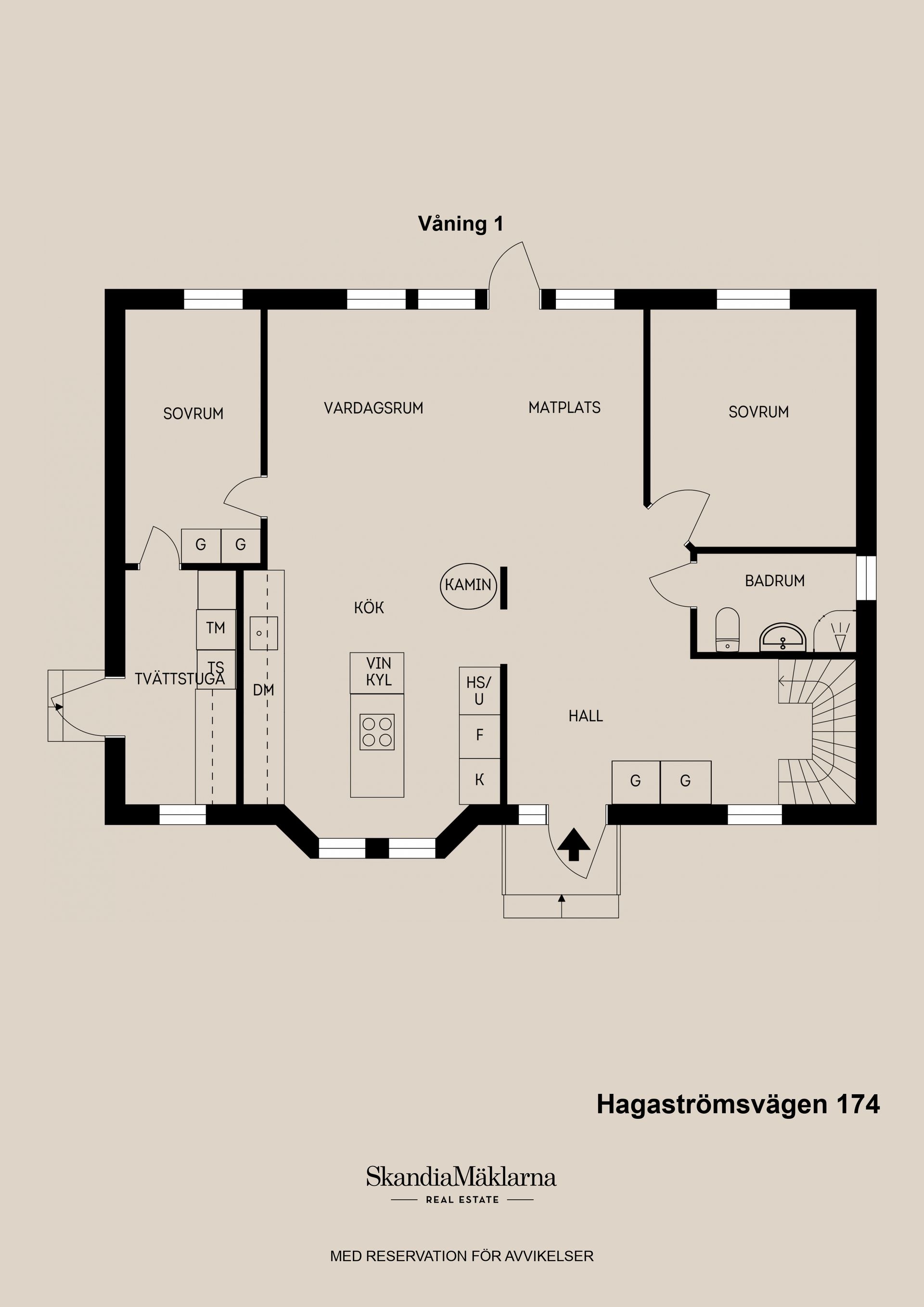 Villa, Hagaströmsvägen 174, Åsbyggeby, Gävle
