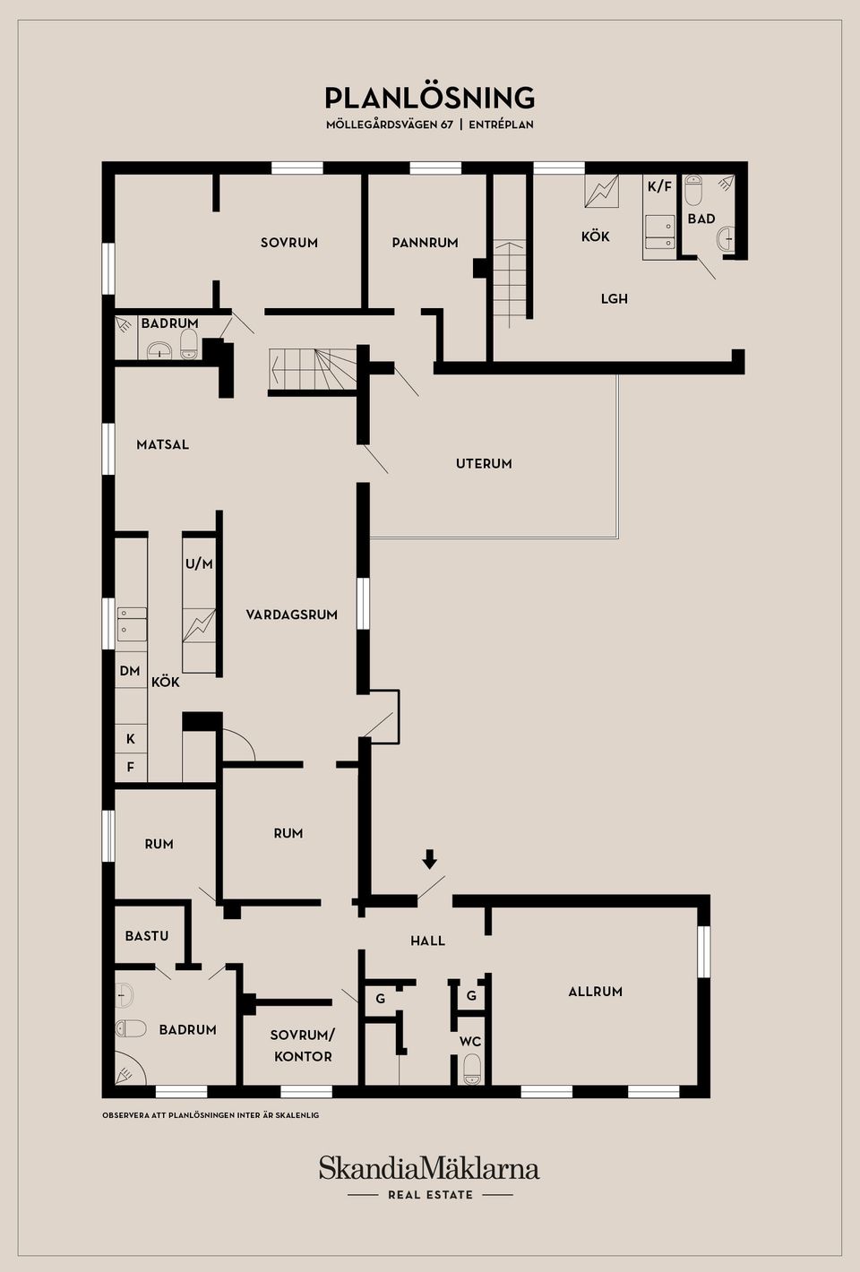 Villa, Möllegårdsvägen 67, Källesjö, Ystad