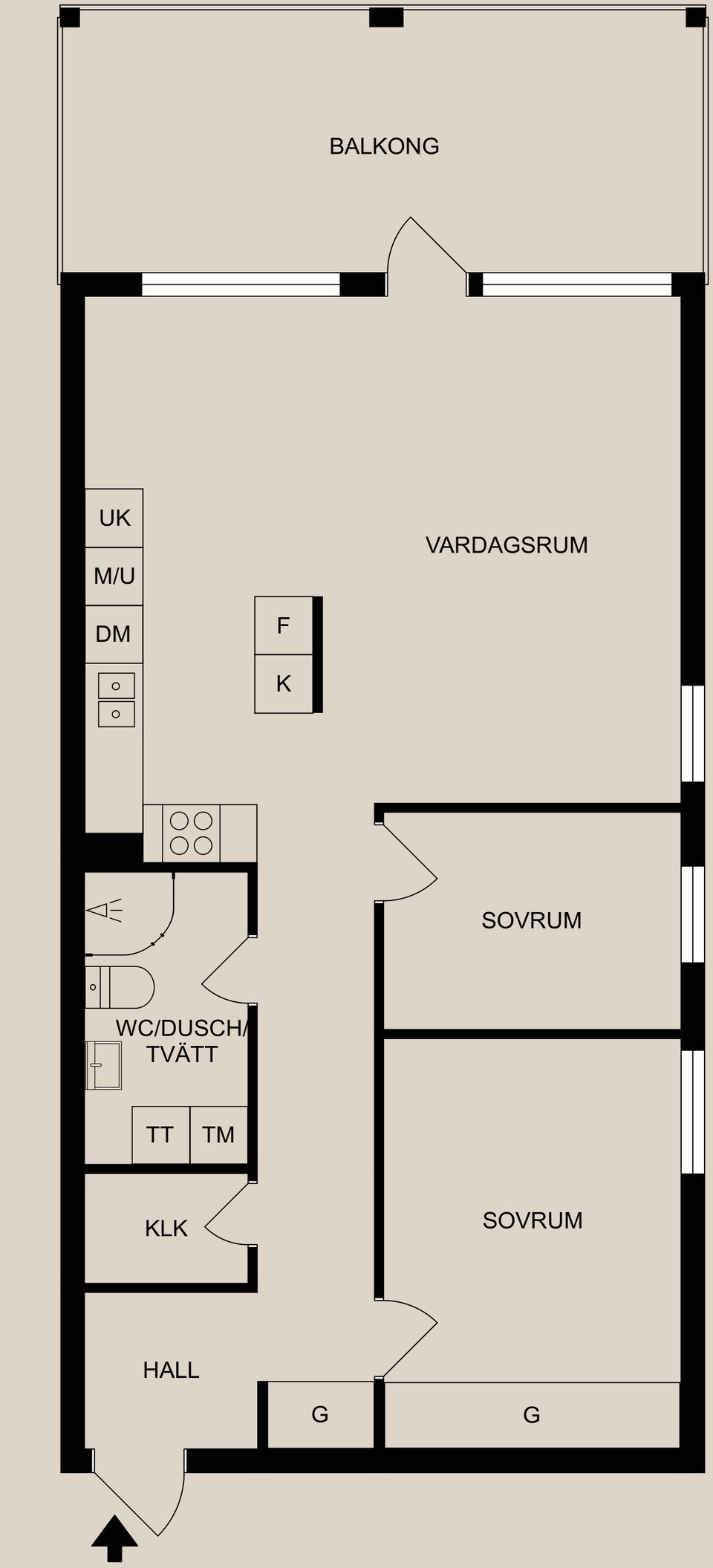 Bostadsrätt, Albrektsvägen 169, Centralt, Norrköping