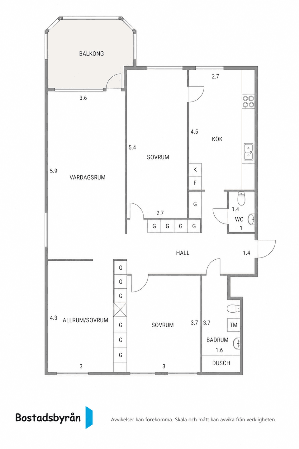 Bostadsrätt, Kämpegatan 57, Uddevalla