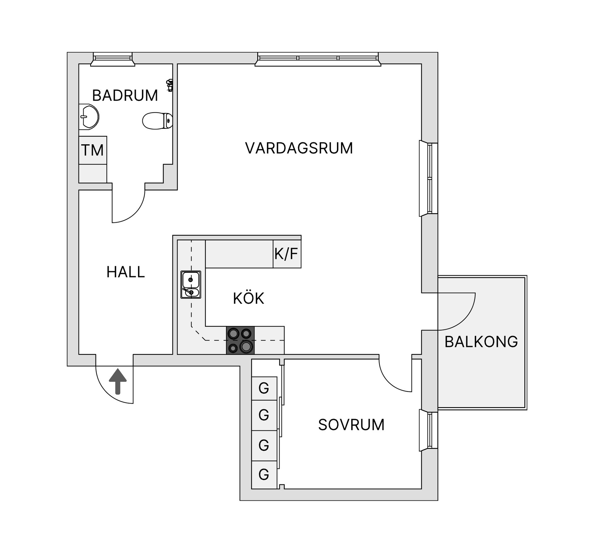 Bostadsrätt, De la Gardies väg 10, Gustavsberg Farsta Slottsvik, Värmdö