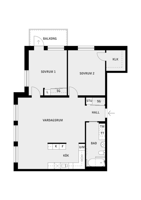 Bostadsrätt, Attundagränd 2, 3tr, Täby Centrum, Täby
