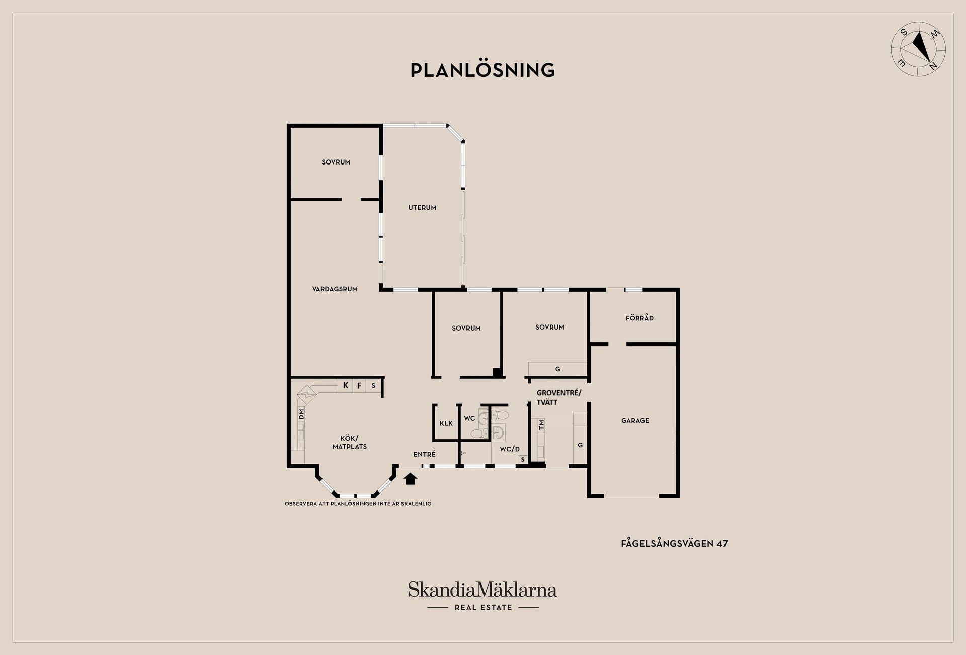Villa, Fågelsångsvägen 47, Tegelviken, Motala