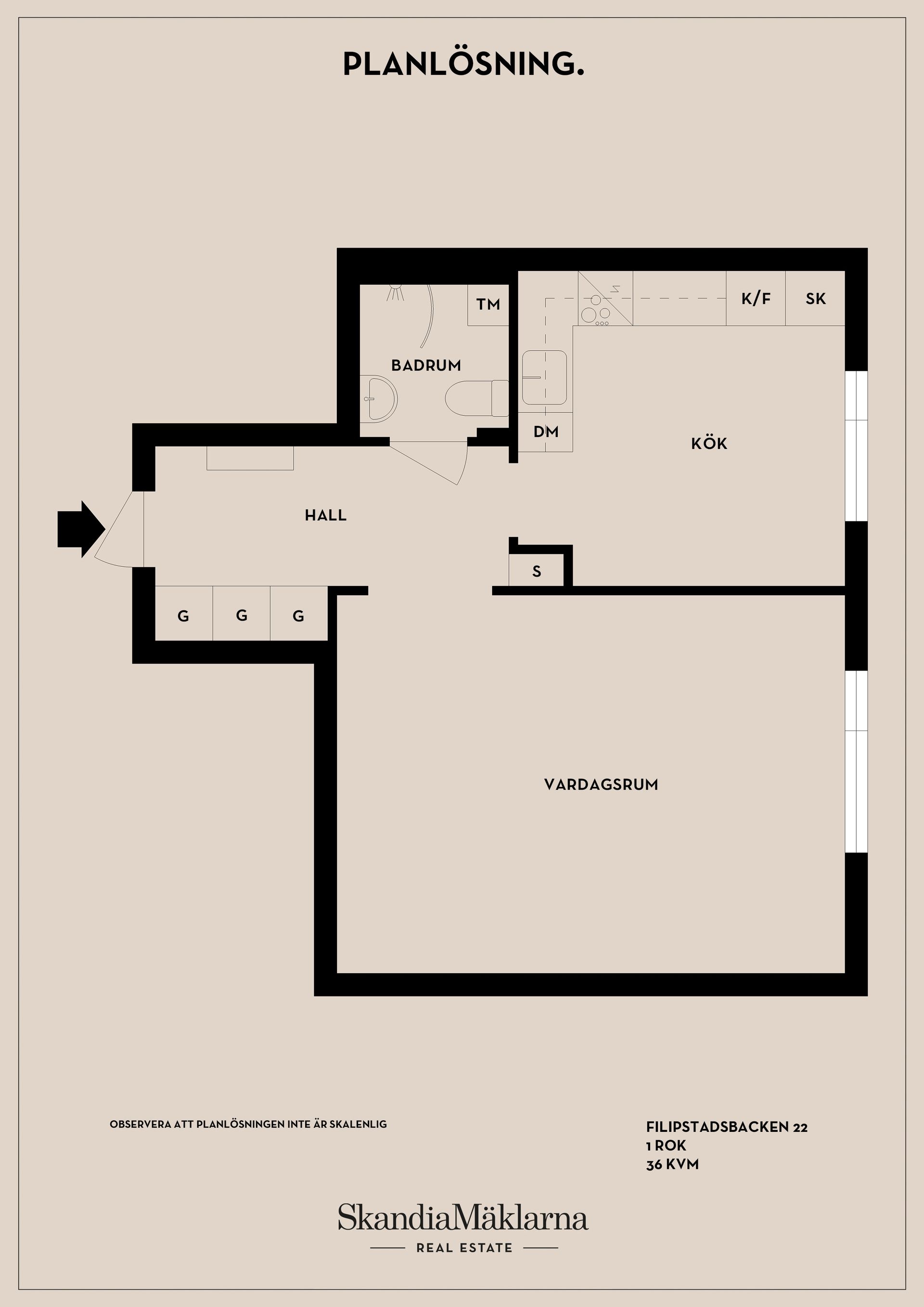 Bostadsrätt, Filipstadsbacken 22, Farsta, Stockholm