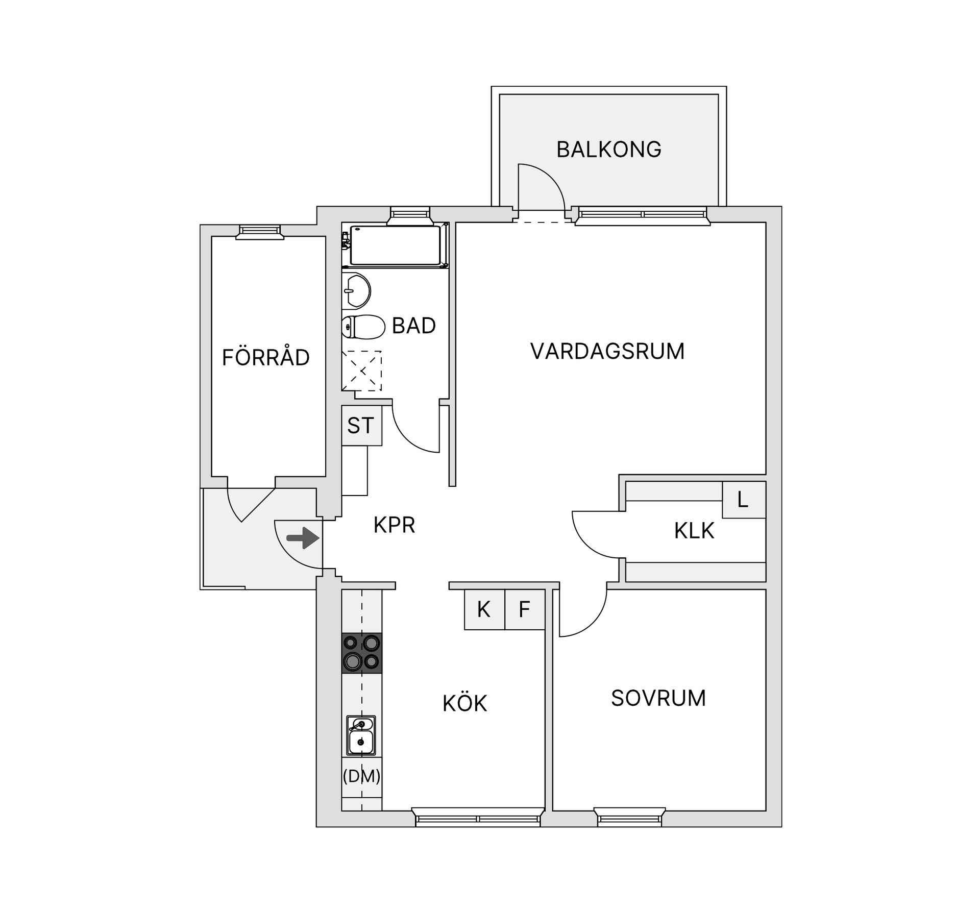 Bostadsrätt, Fjällnäsgränd 4C, Fjällnäs, Gällivare