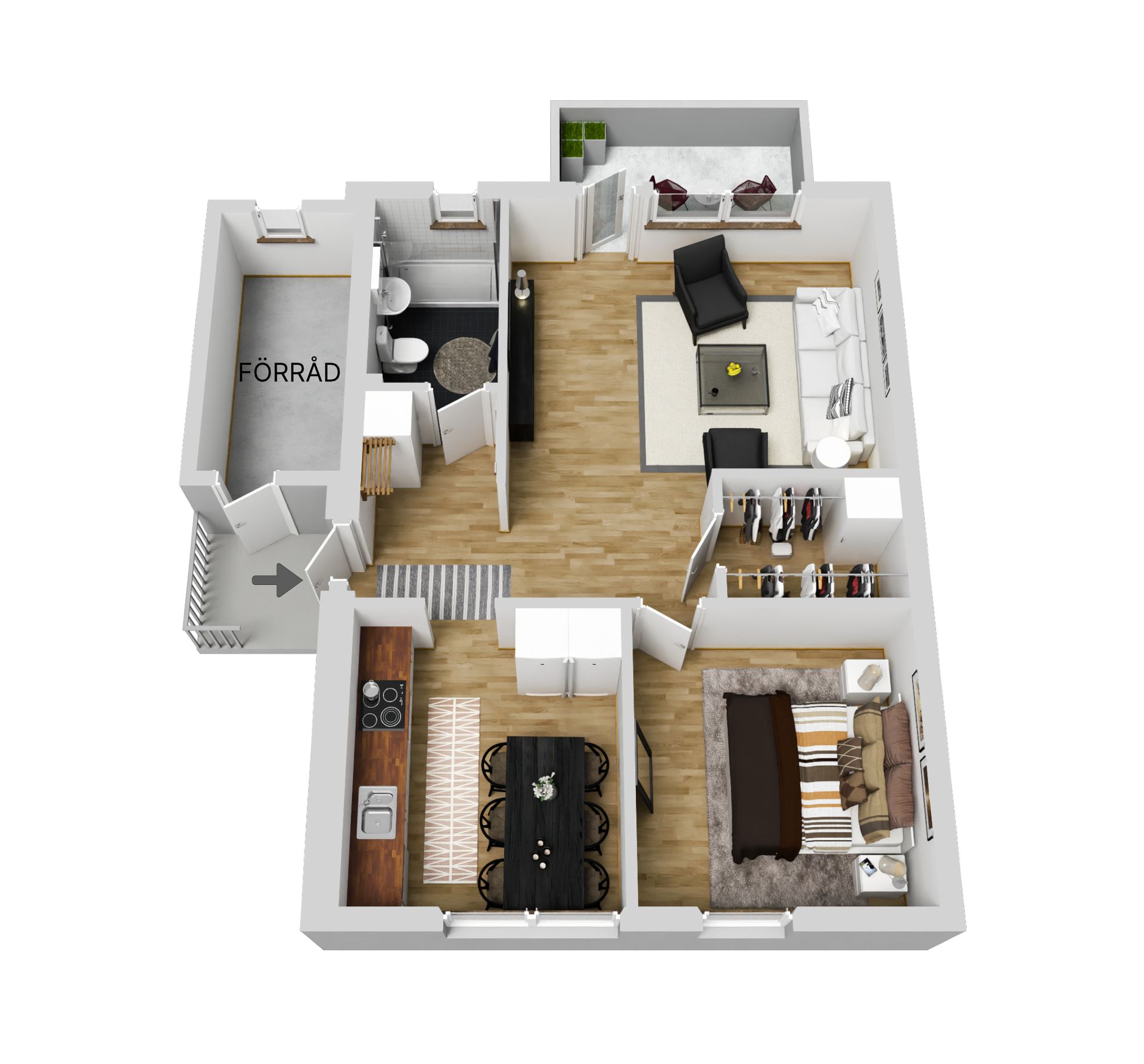 Bostadsrätt, Fjällnäsgränd 4C, Fjällnäs, Gällivare