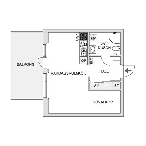Bostadsrätt, Odengatan 30, Kålgården, Jönköping