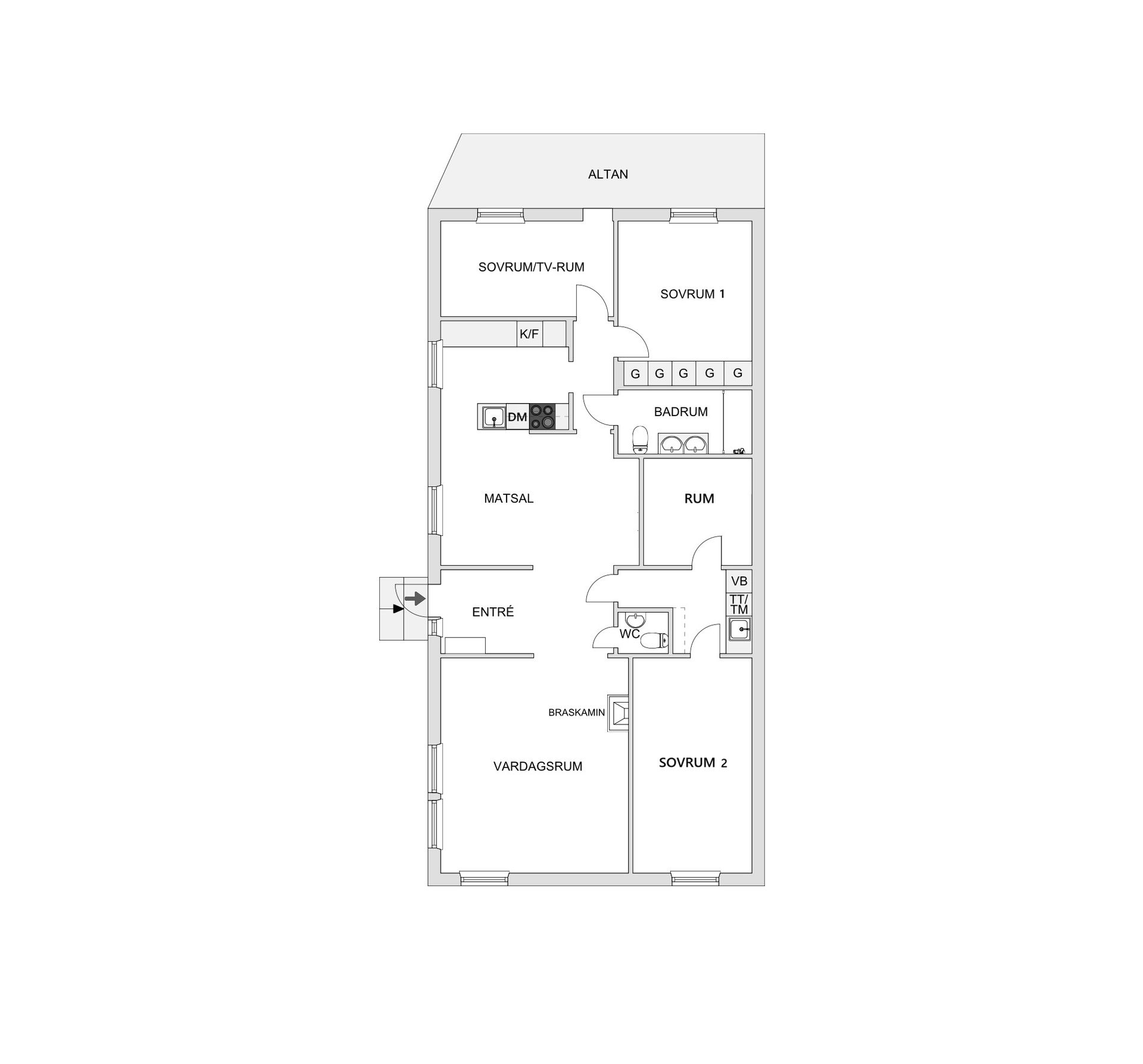 Radhus, Blekingevägen 29B, Ormsta, Vallentuna