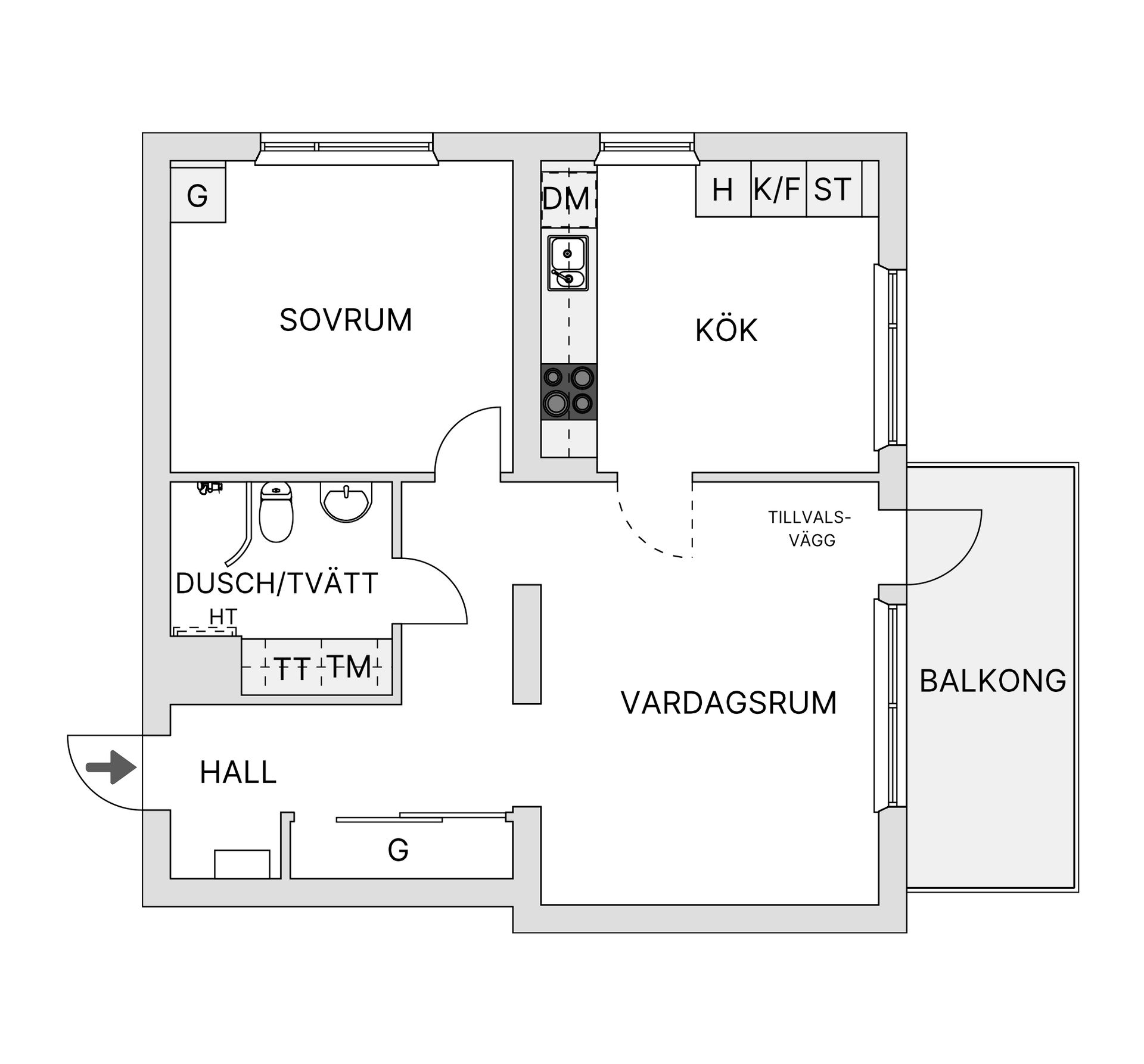 Bostadsrätt, Tegvägen 5, Viksjö, Järfälla