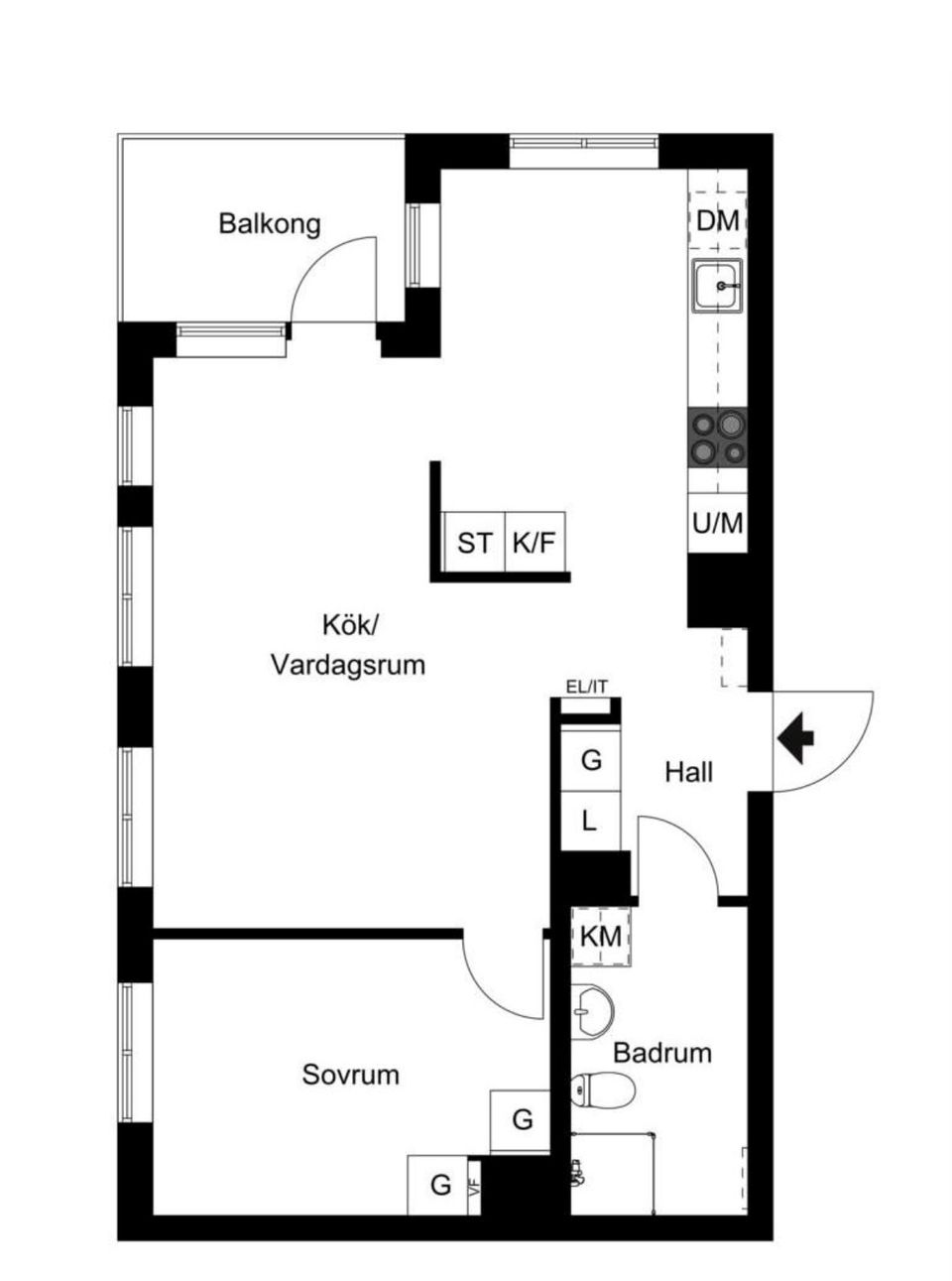 Bostadsrätt, Valfrid Palmgrens Gata 1 6tr, Vasastan Hagastaden, Stockholm