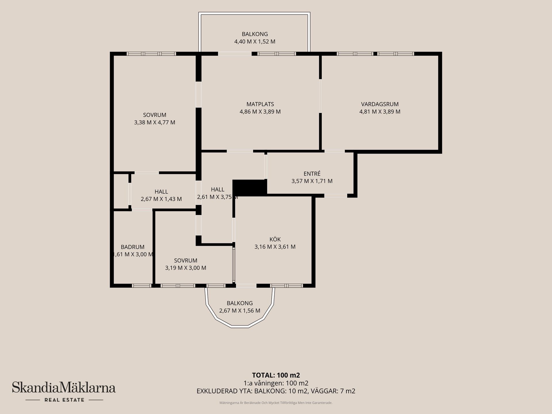 Bostadsrätt, Ängsvägen 18, Östermalm, Kristianstad