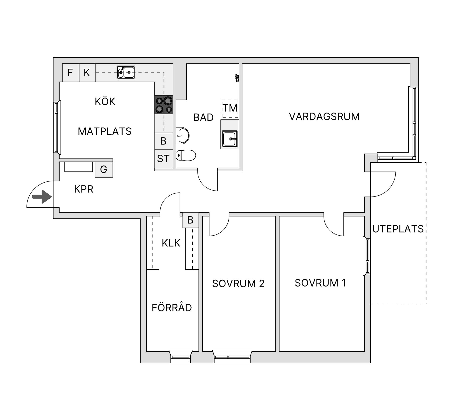 Bostadsrätt, Bolavägen 87, Gröndal, Värnamo