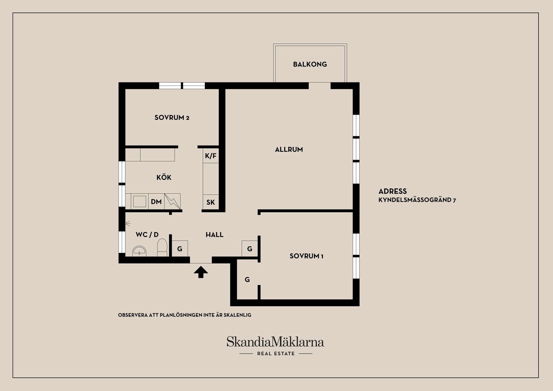 Bostadsrätt, Kyndelsmässogränd 7, Midsommarkransen, Stockholm