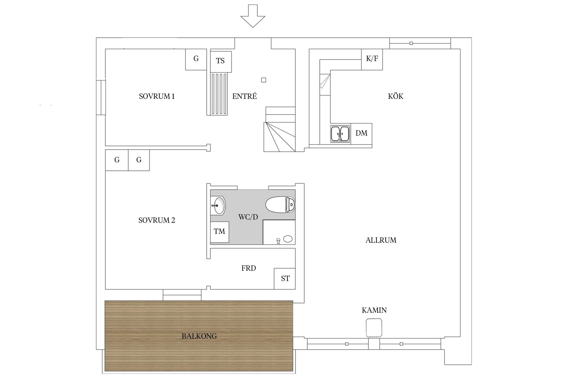 Bostadsrätt, Ytterstmyrvägen 31D, Åre Sadeln, Åre