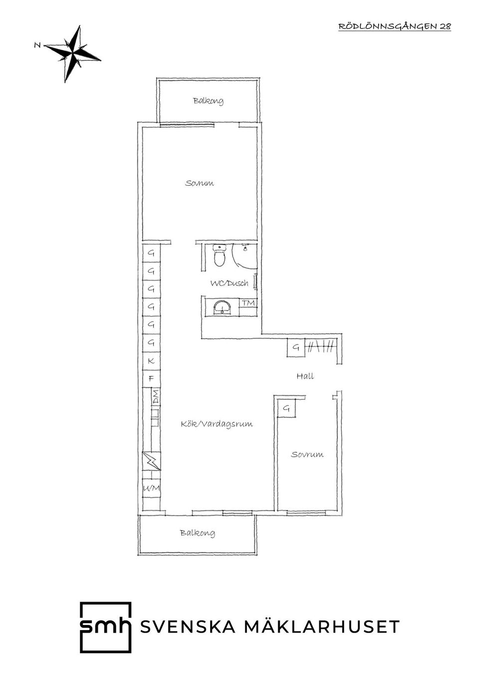 Bostadsrätt, Rödlönnsgången 28, Centrala Hisingen, Göteborg