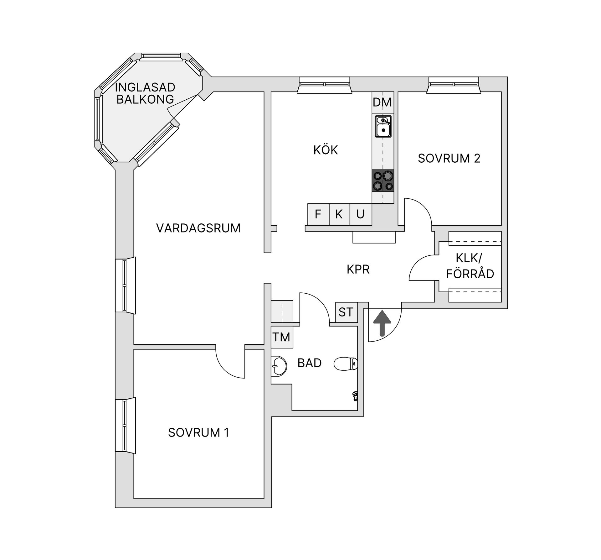 Bostadsrätt, Kungsgatan 12, Jönköping Väster, Jönköping