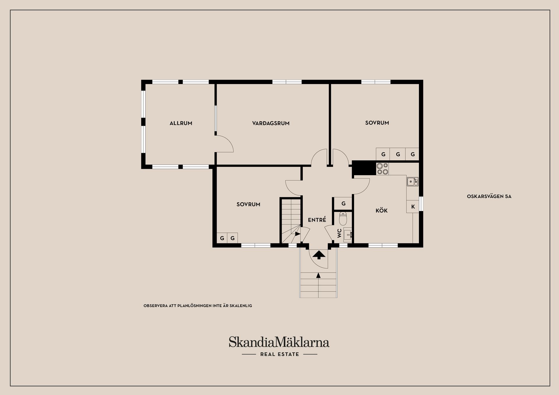 Villa, Oskarsvägen 5A, Glömsta, Huddinge