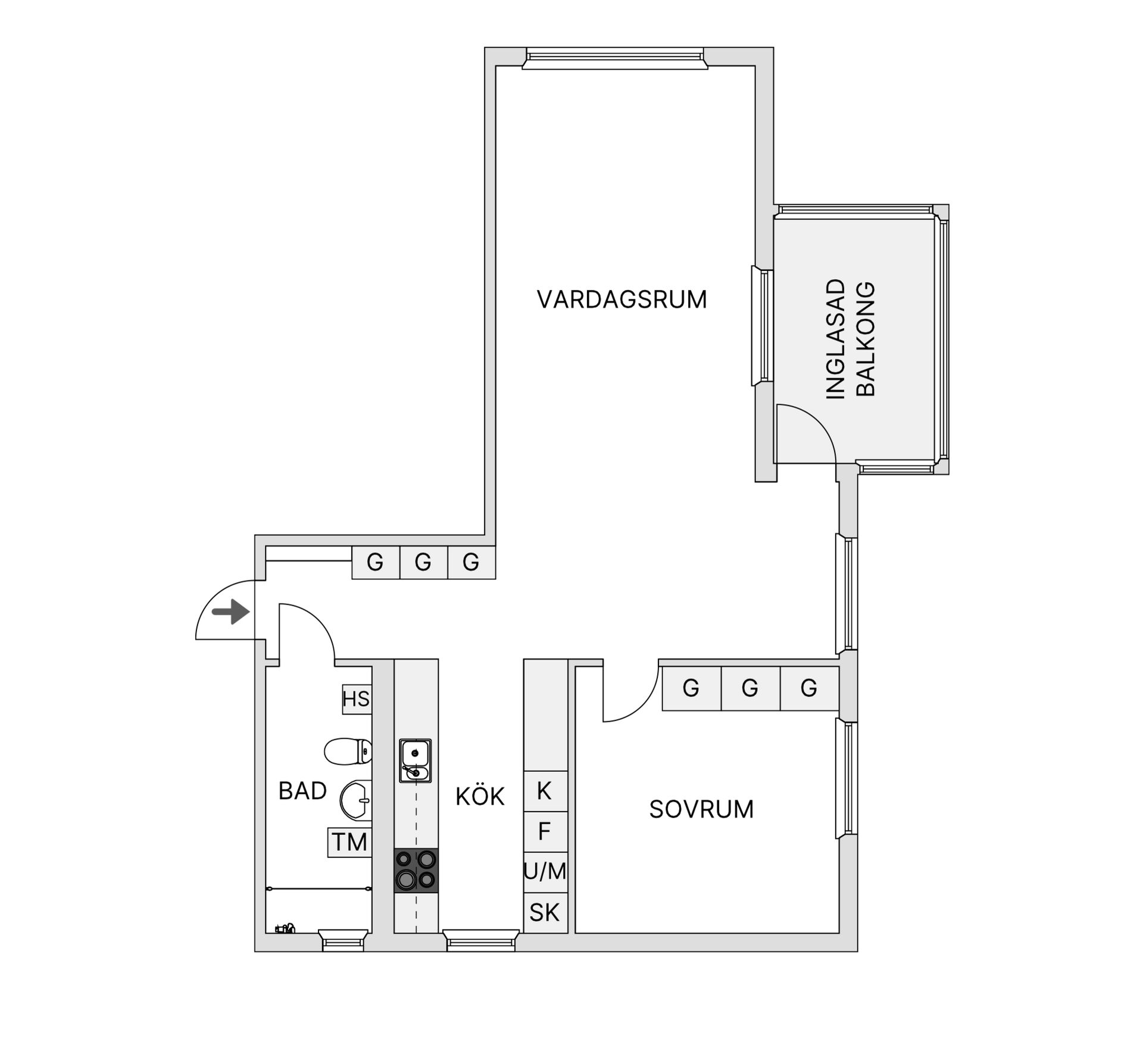Bostadsrätt, Torsgatan 19B, Alhem, Skellefteå