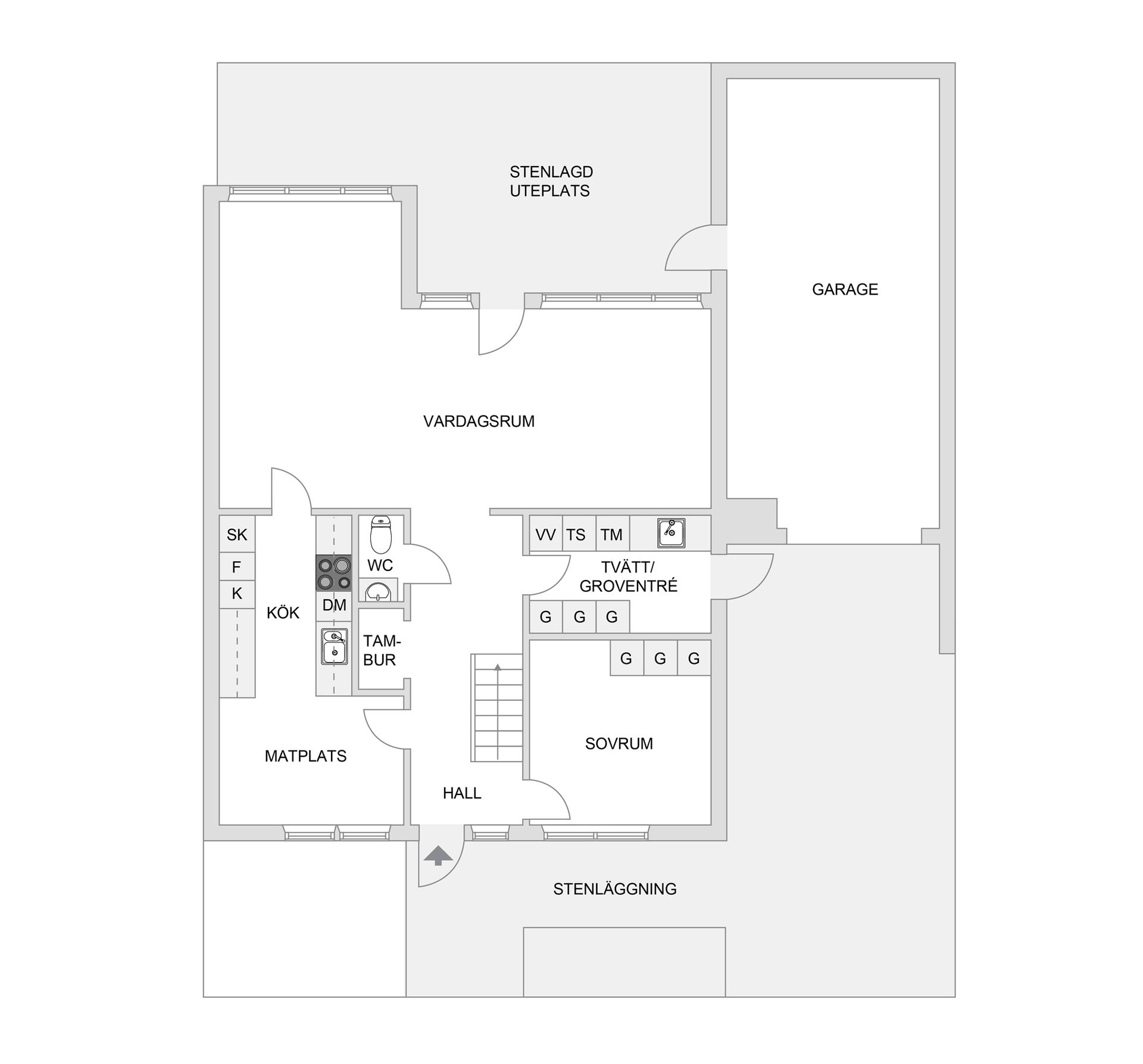 Villa, Rödboksgatan 7, Kvarnberget, Karlstad