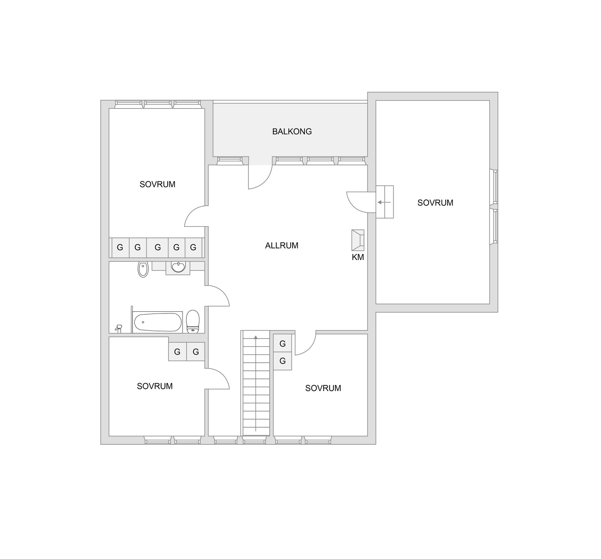 Villa, Rödboksgatan 7, Kvarnberget, Karlstad