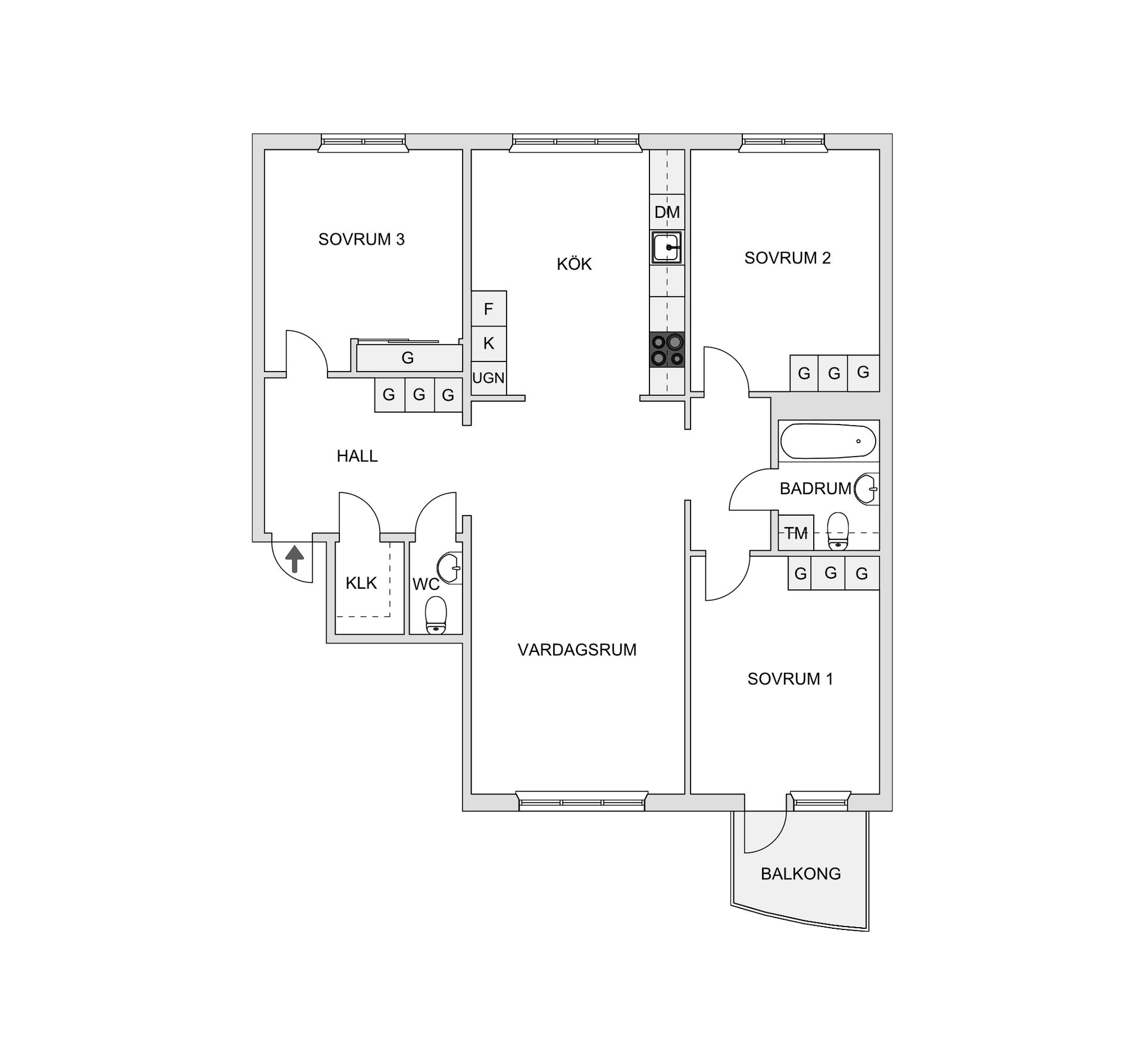 Bostadsrätt, Sankt Göransgatan 96, vån 6, Kungsholmen Fridhemsplan, Stockholm