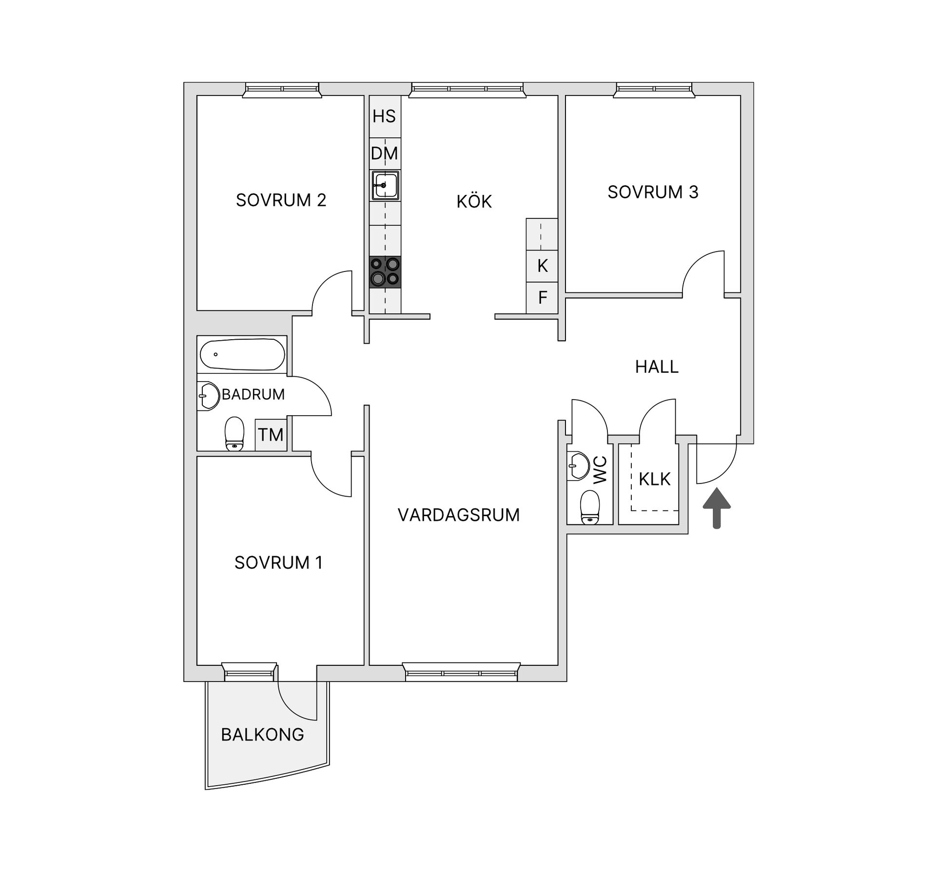 Bostadsrätt, Sankt Göransgatan 96, vån 6, Kungsholmen Fridhemsplan, Stockholm