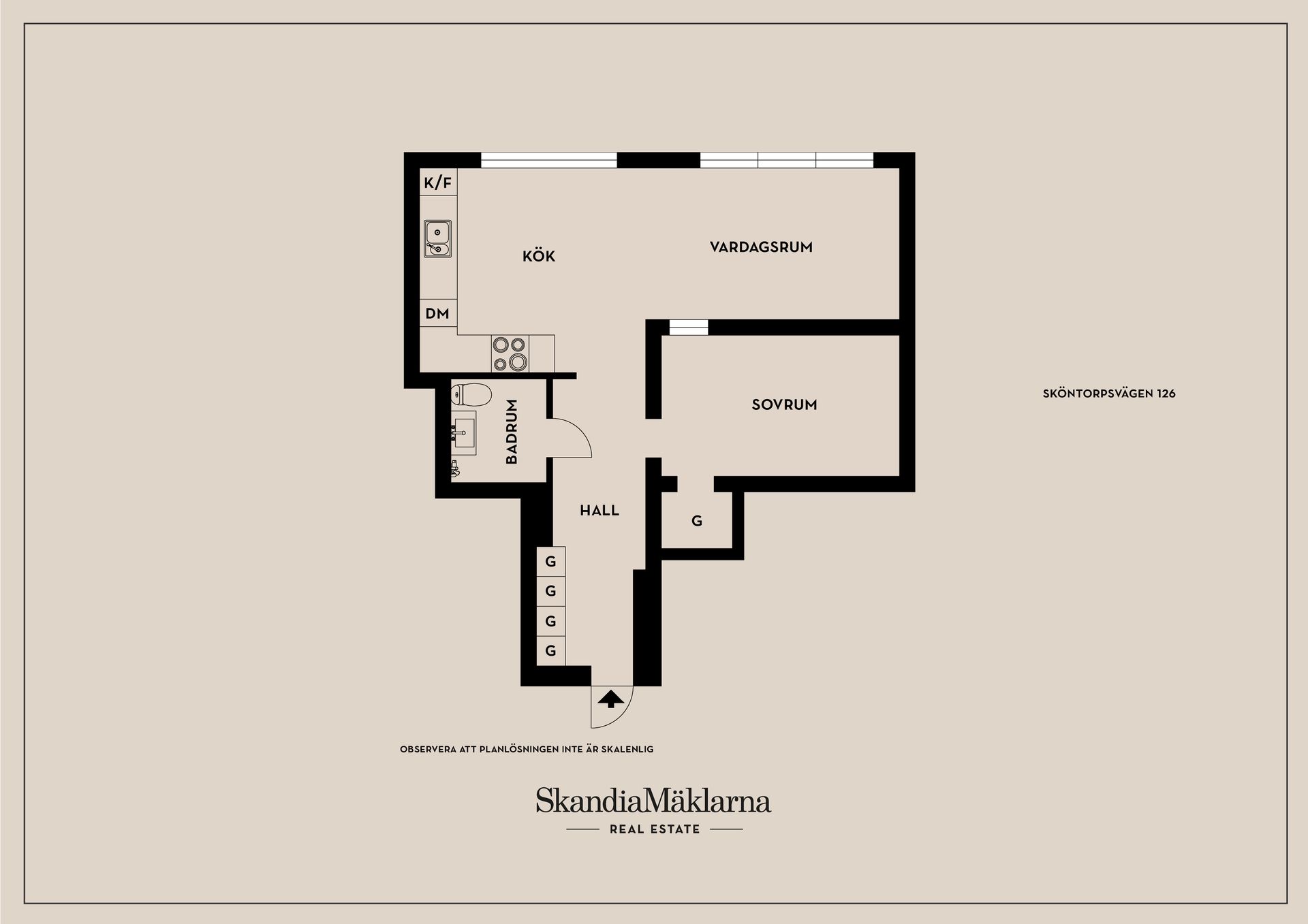 Bostadsrätt, Sköntorpsvägen 126, Årsta, Stockholm