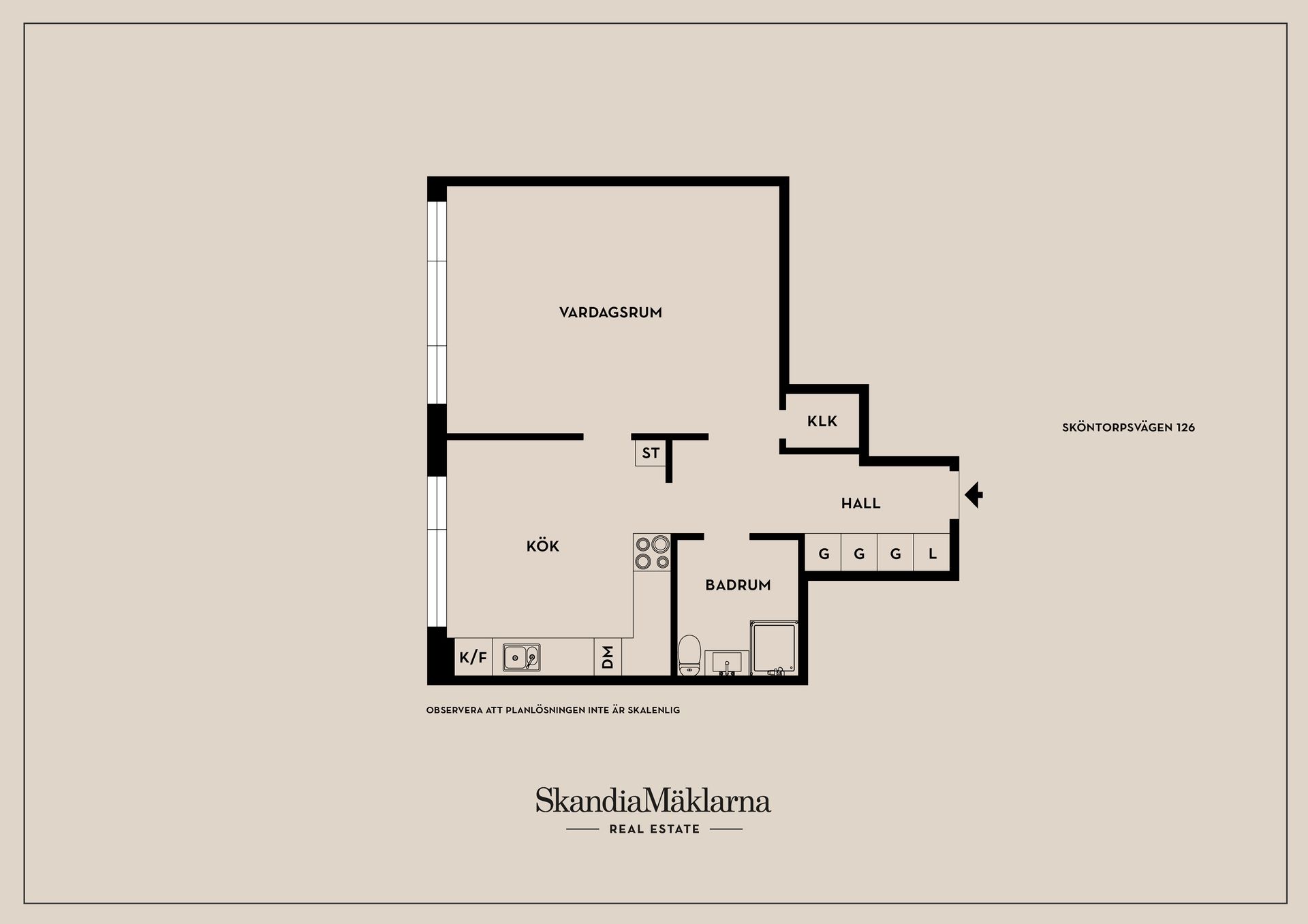 Bostadsrätt, Sköntorpsvägen 126, Årsta, Stockholm