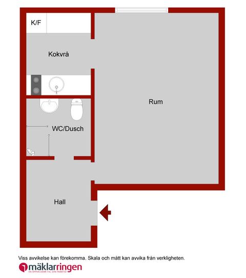 Bostadsrätt, Västra Kyrkogatan 3, Centrum, Umeå