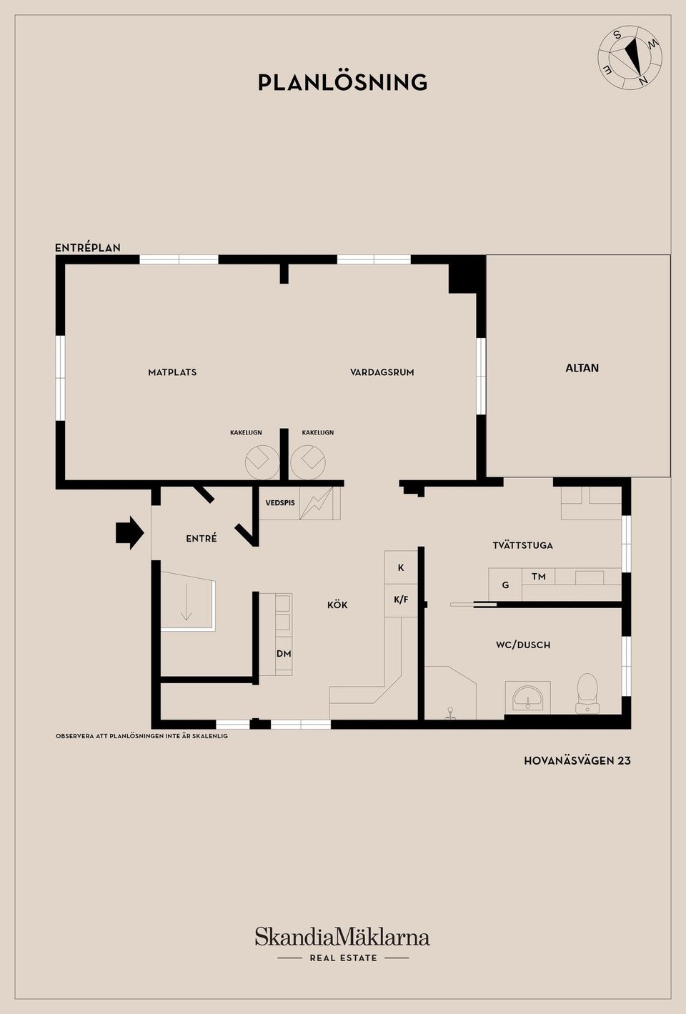 Villa, Hovanäsvägen 23, Borghamn, Vadstena
