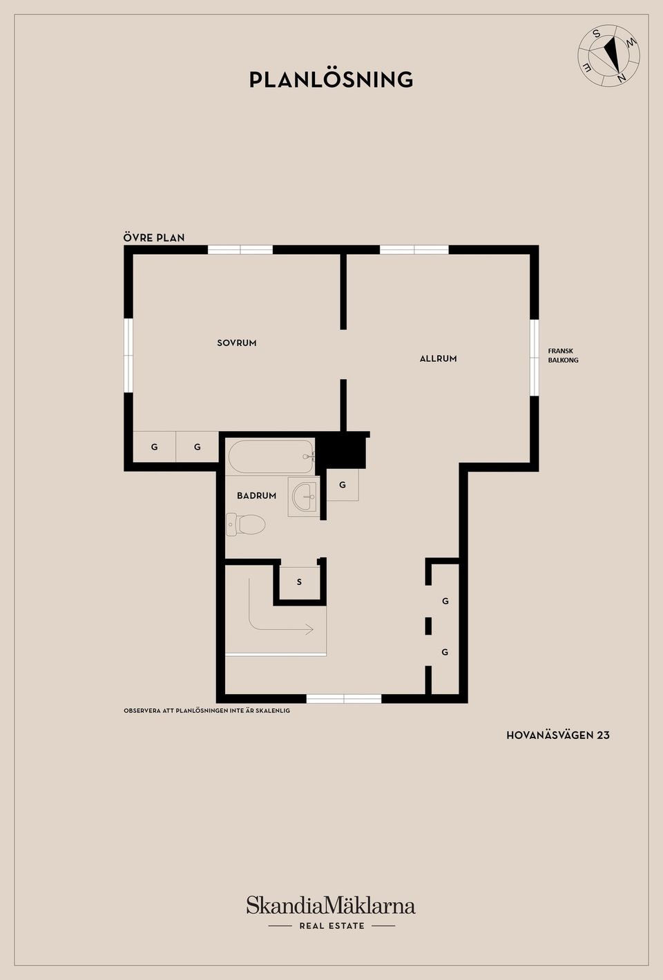Villa, Hovanäsvägen 23, Borghamn, Vadstena