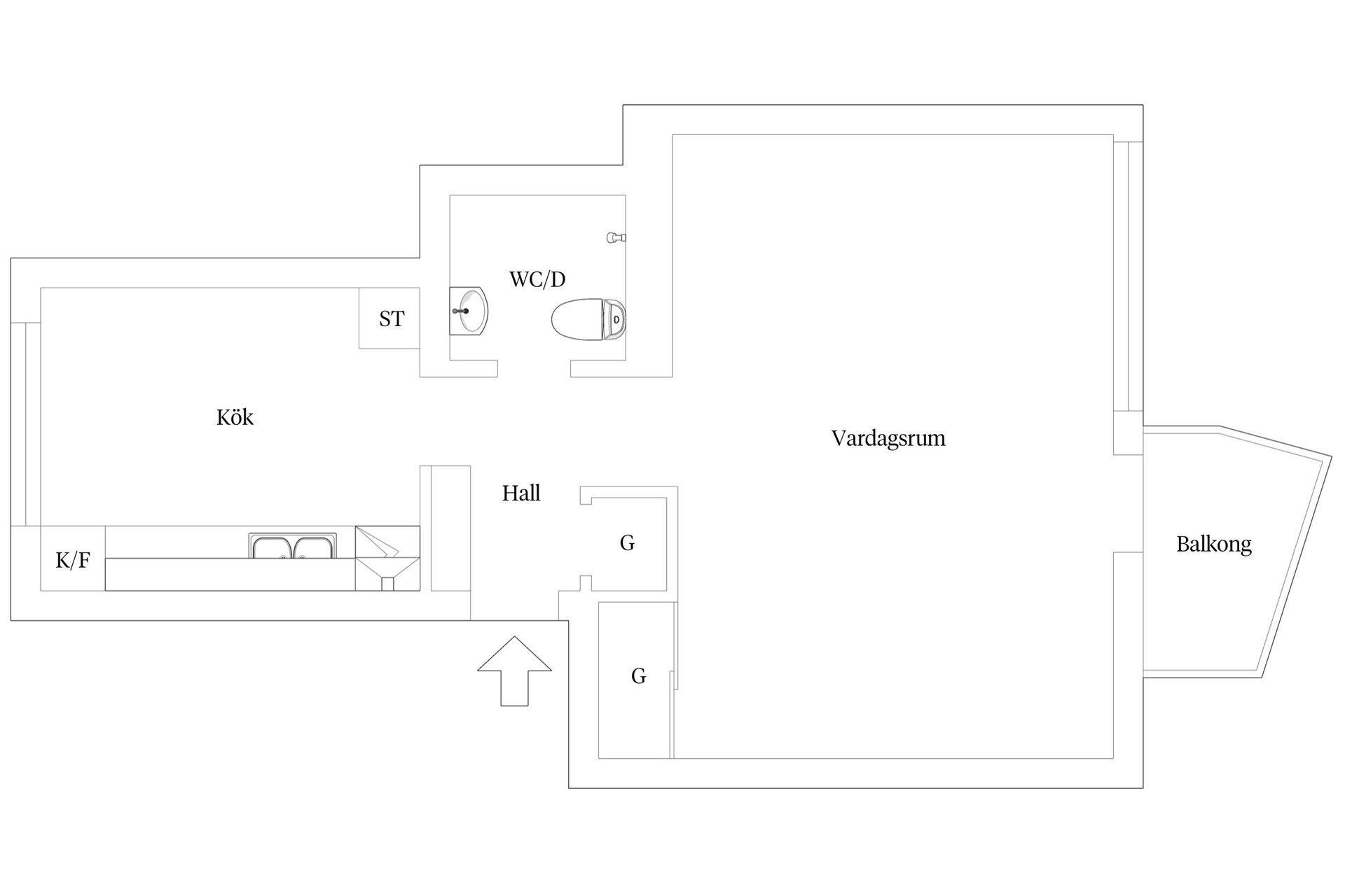 Bostadsrätt, Trollebergsvägen 32B, Väster, Lund