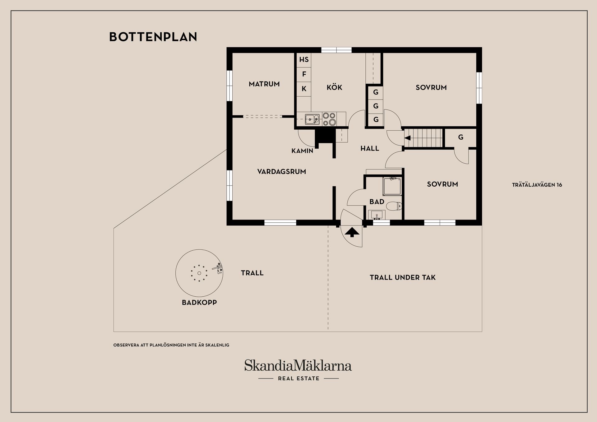 Villa, Trätäljavägen 16, Götetorp, Hammarö
