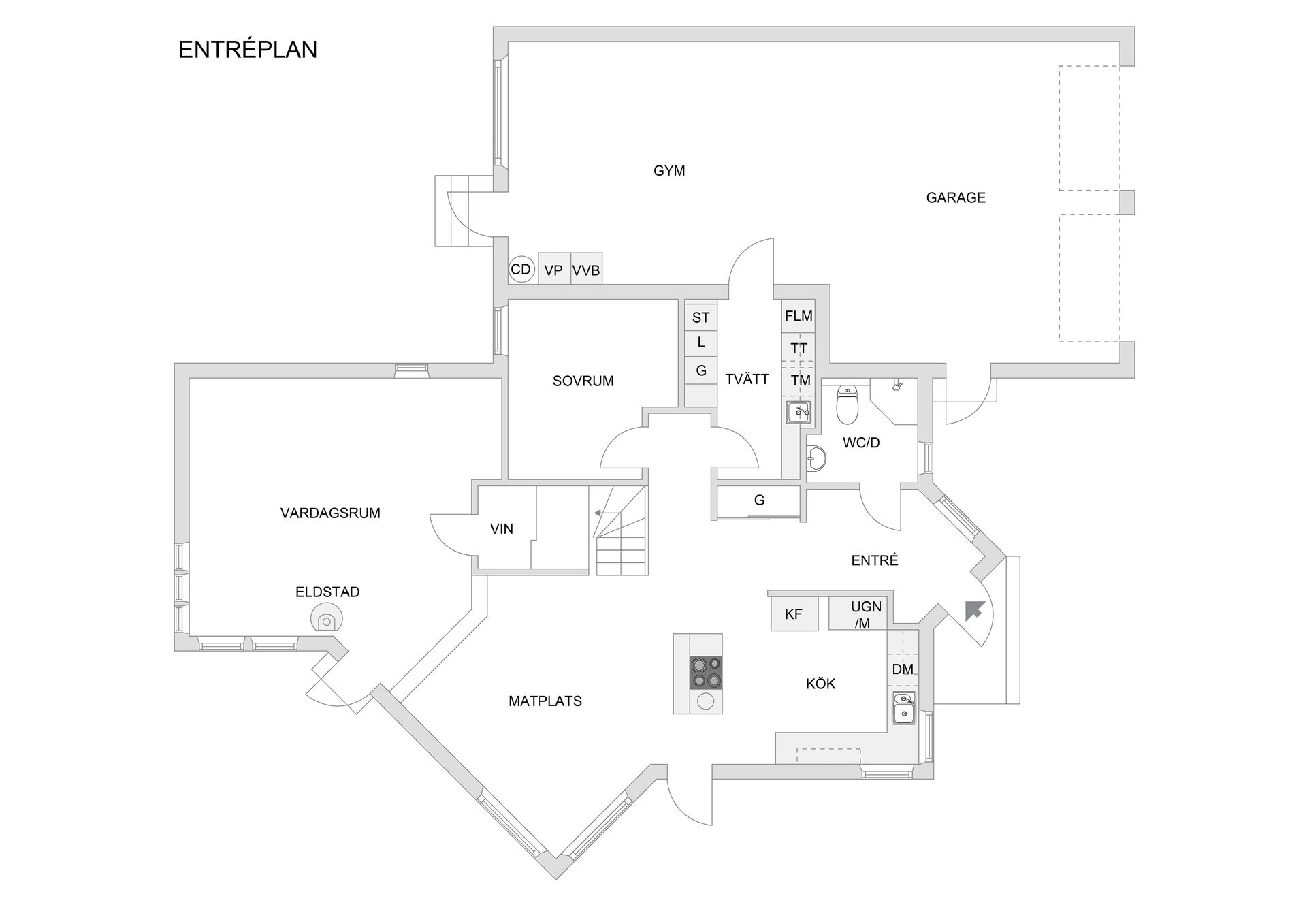 Villa, Krokivägen 1, Viksjö Hummelmora, Järfälla