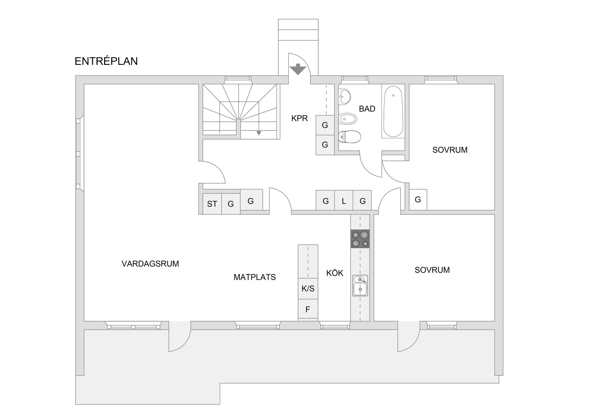 Villa, Gyllenstiernas väg 3, Stäket, Järfälla