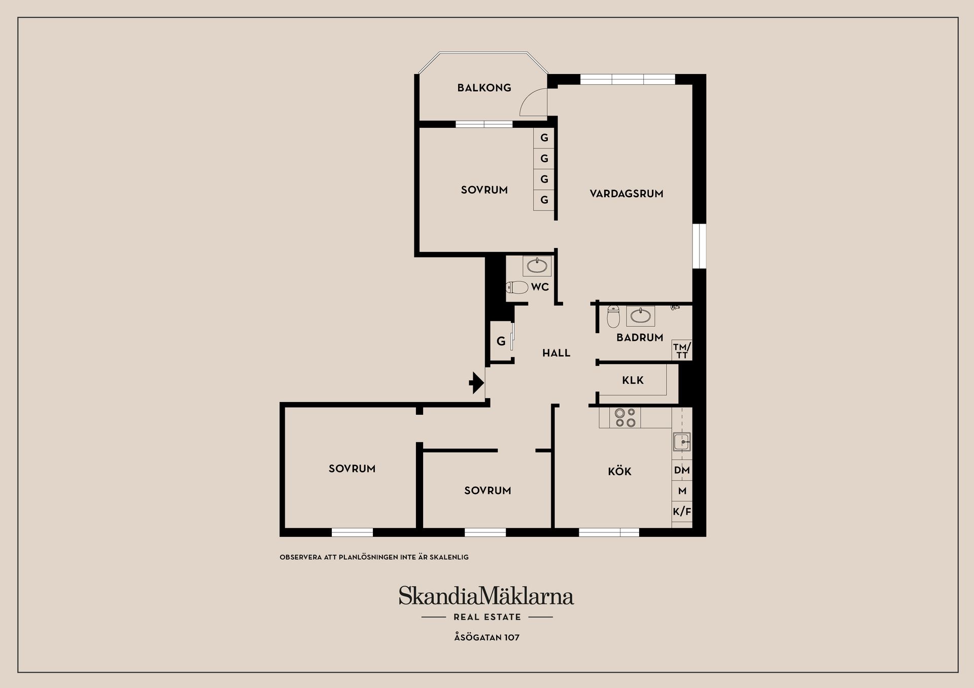 Bostadsrätt, Åsögatan 107, Södermalm, Stockholm