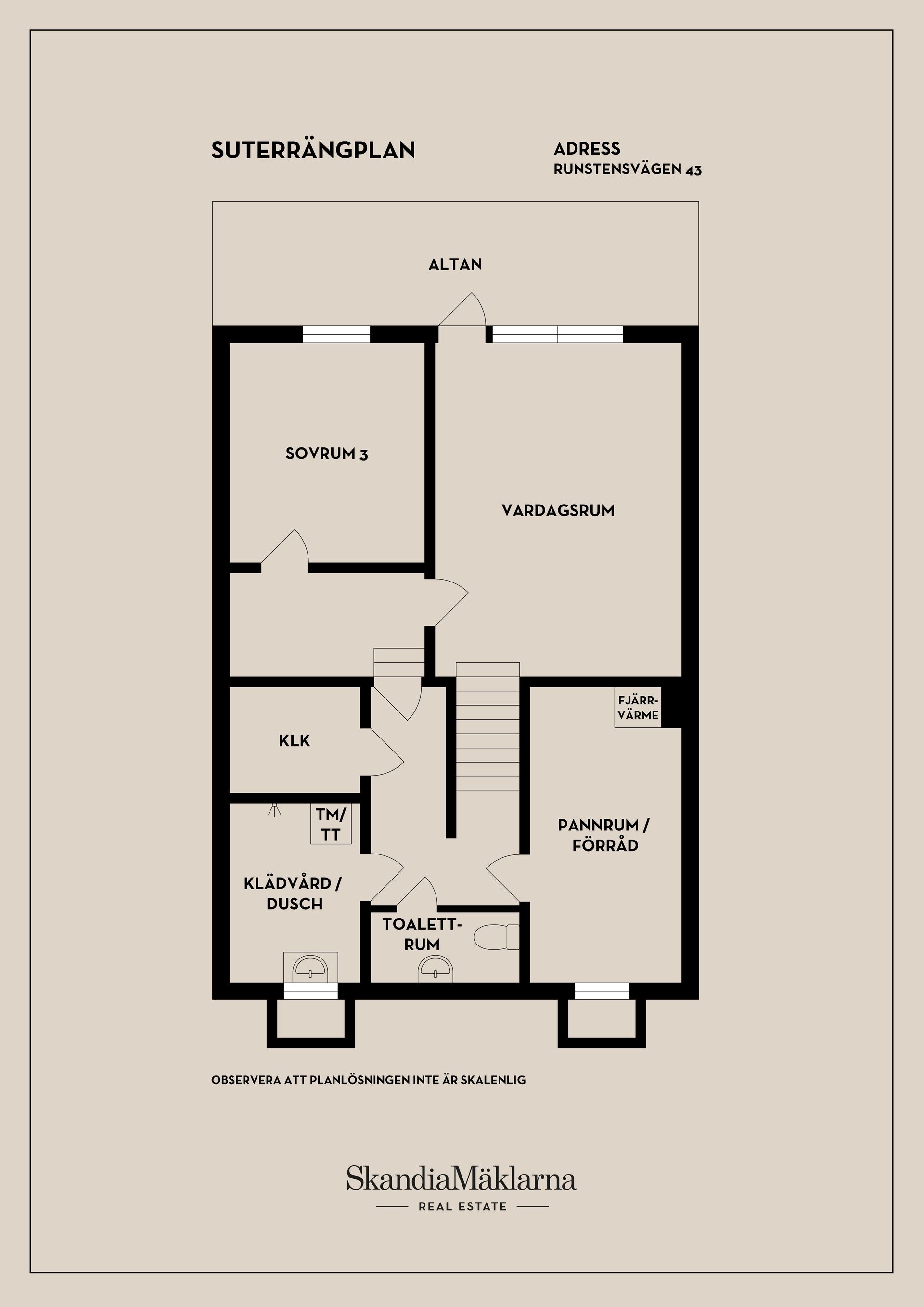 Radhus, Runstensvägen 43, Granlo, Sundsvall