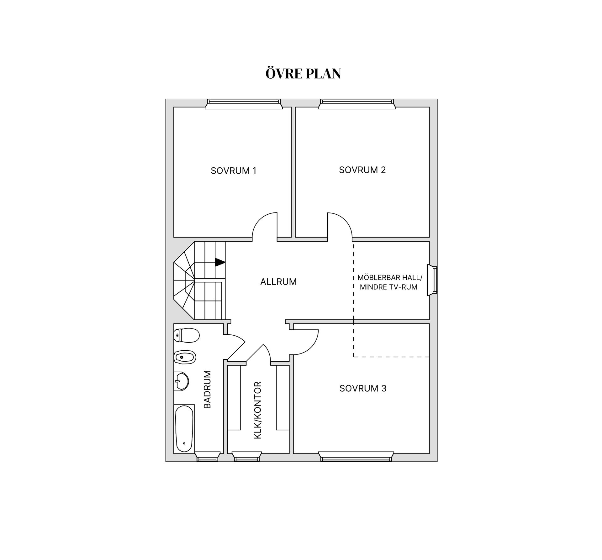 Villa, Radhus, Linsvägen 1, Viksjö, Järfälla