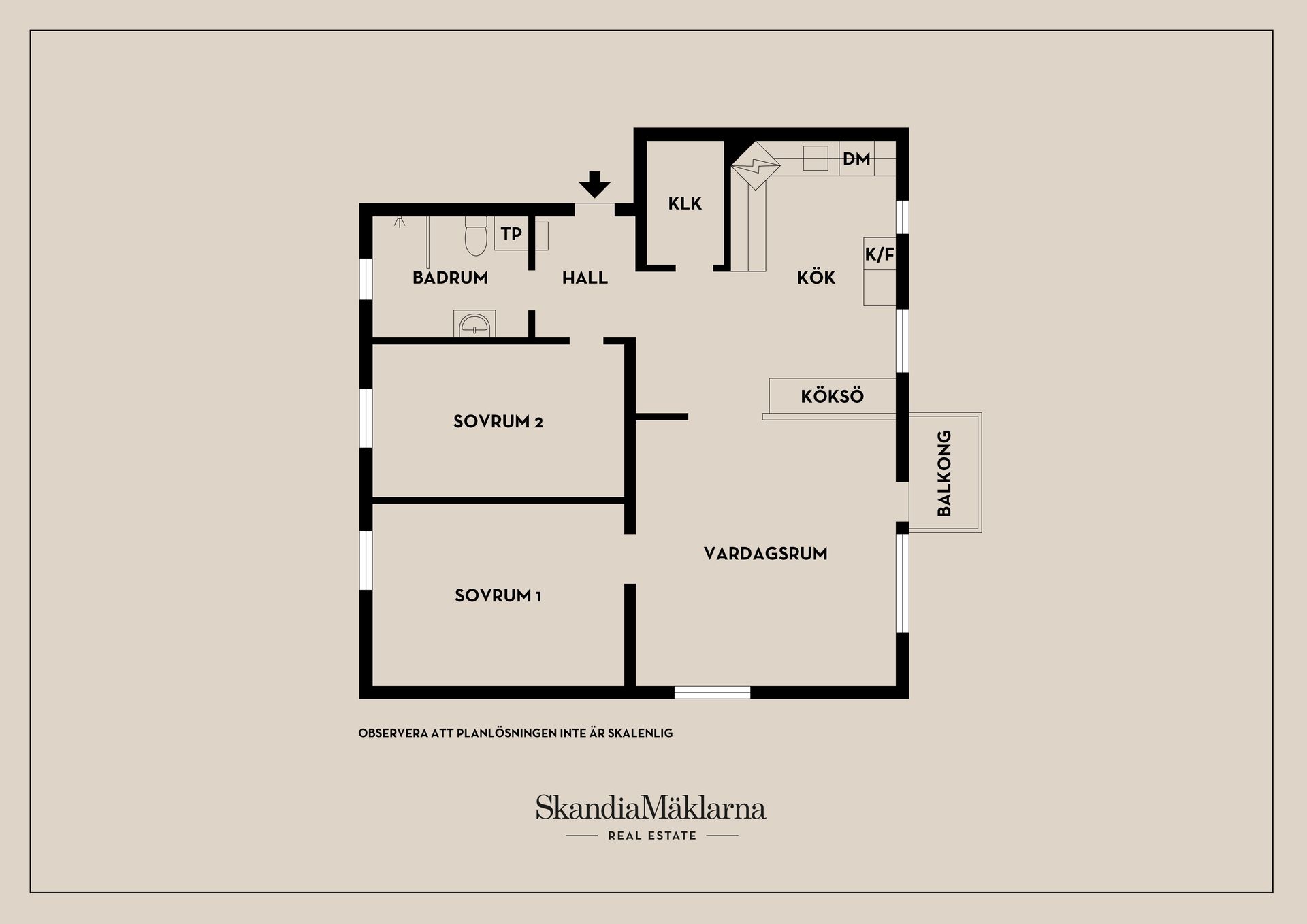 Bostadsrätt, Kvarnbacksvägen 57, Riksby, Stockholm
