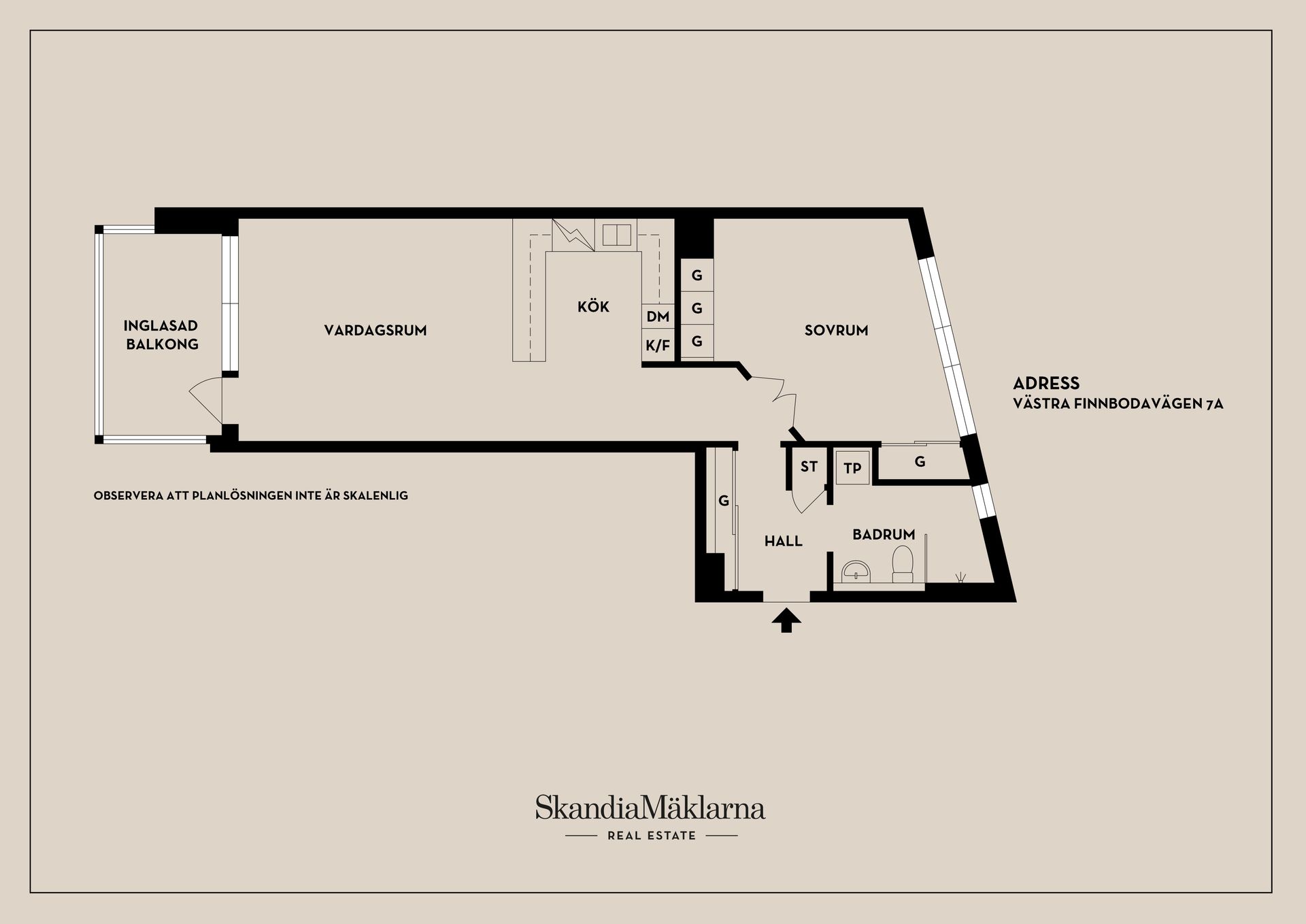 Bostadsrätt, Västra Finnbodavägen 7A, Nacka