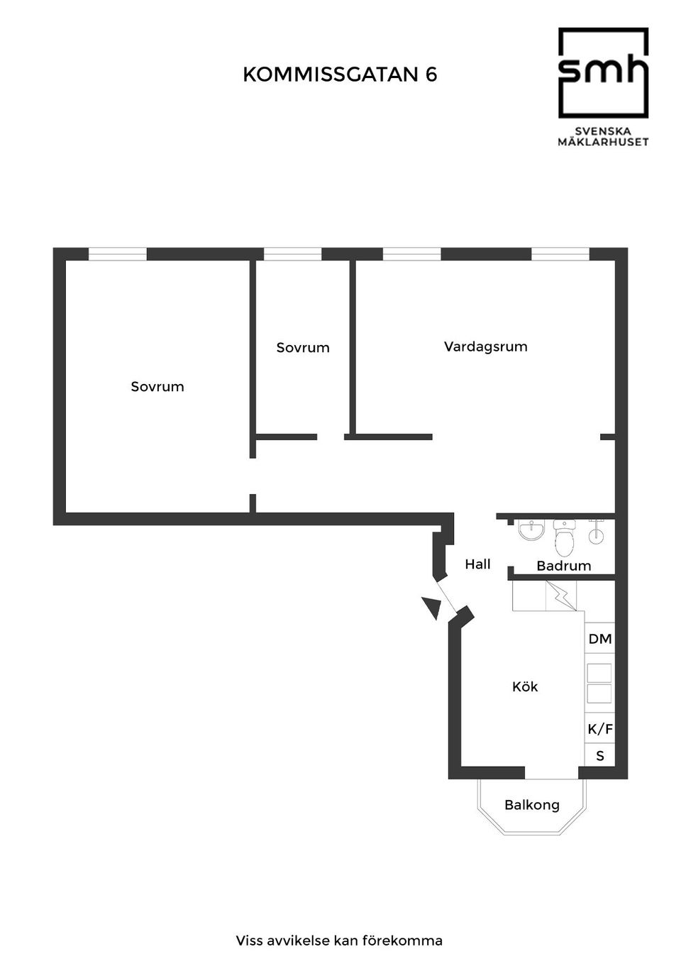 Bostadsrätt, Kommissgatan 6, Högaborg, Helsingborg