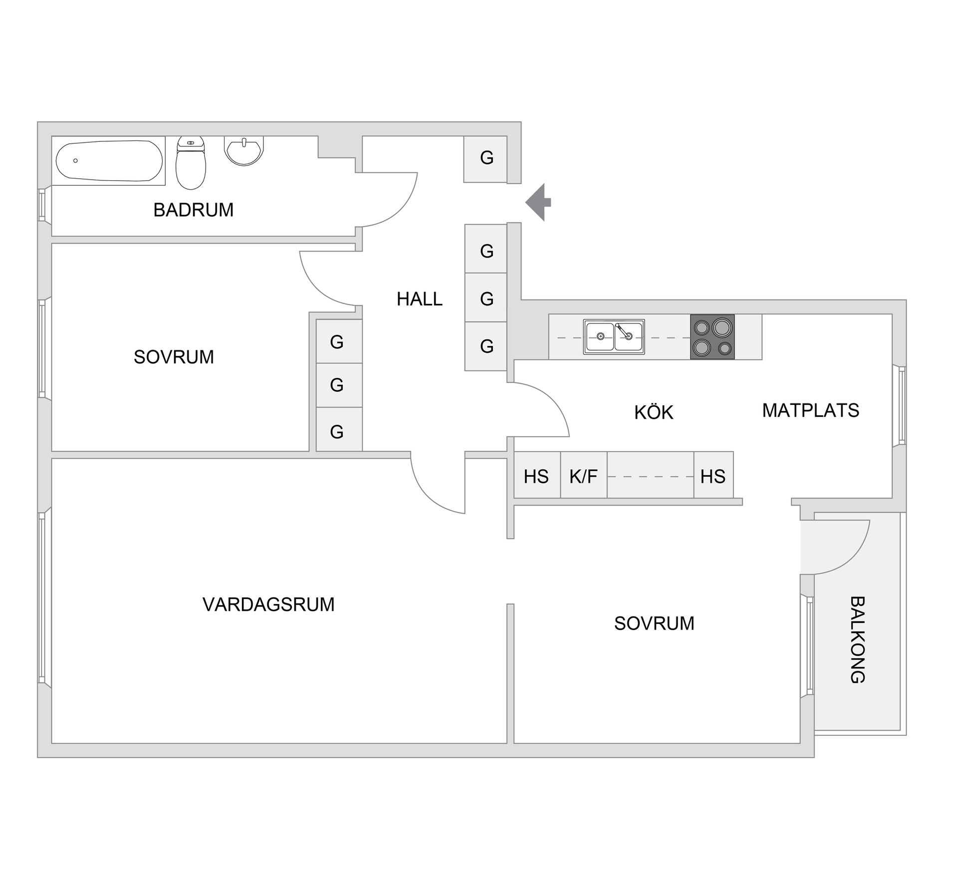 Bostadsrätt, Gruvgången 123, Gruvlyckan, Karlstad