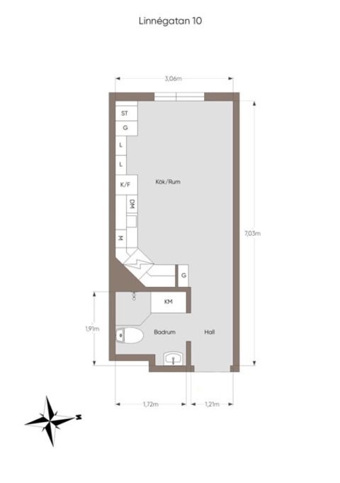 Bostadsrätt, Linnégatan 10, Linköping