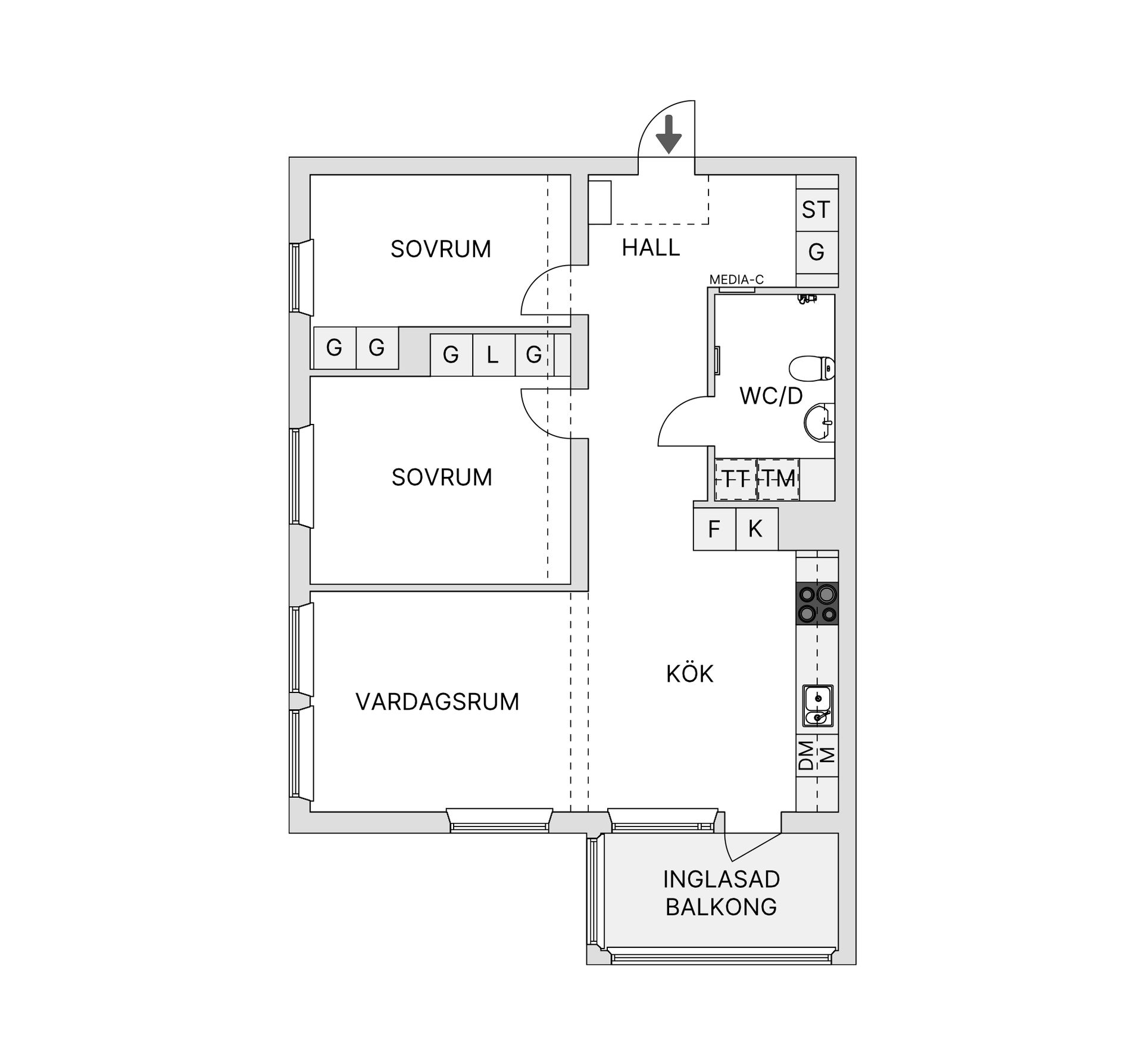Bostadsrätt, Domherrevägen 10, Repisvaara, Gällivare